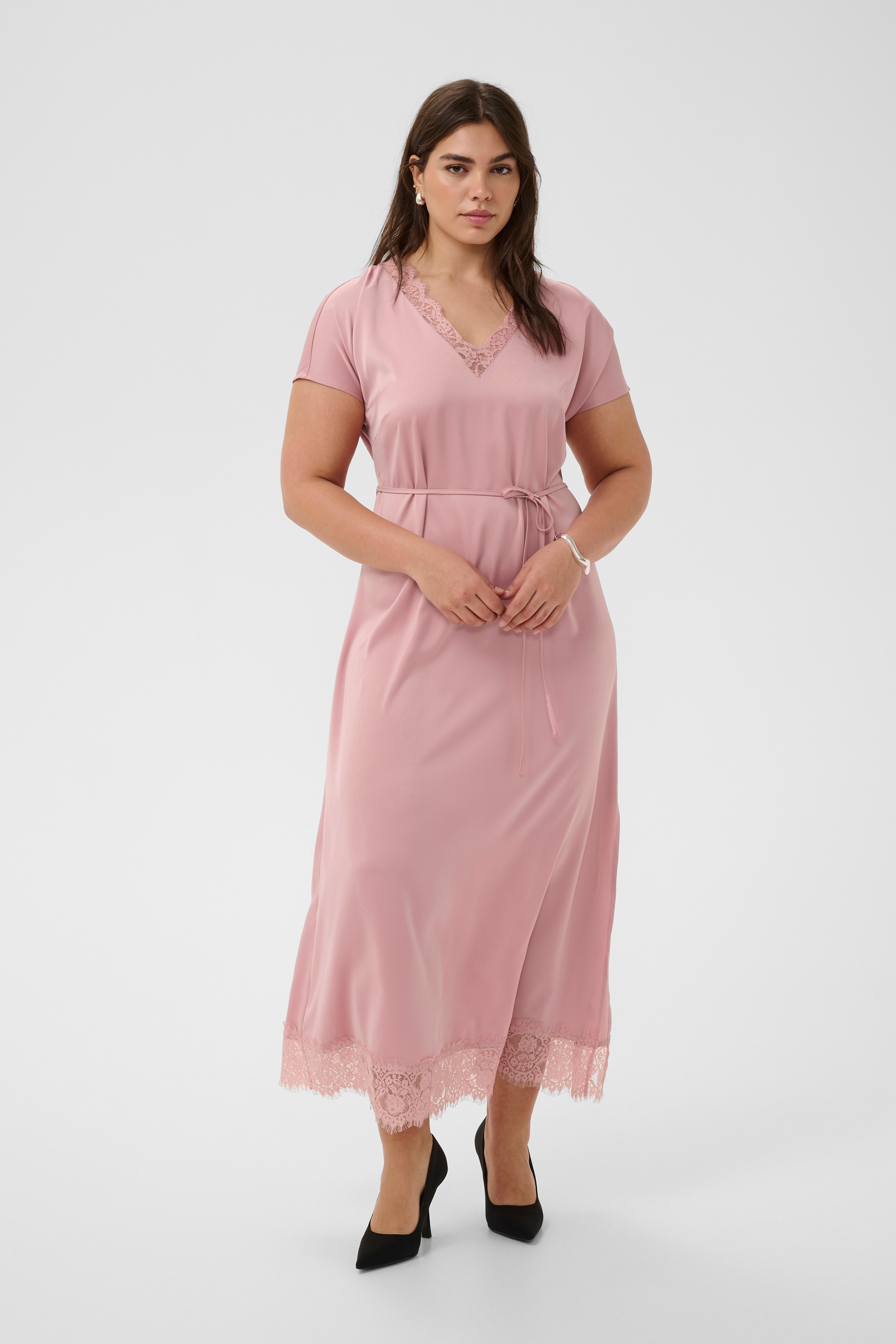 KAFFE Curve Midikleid »Damen Kleid KCjamie«