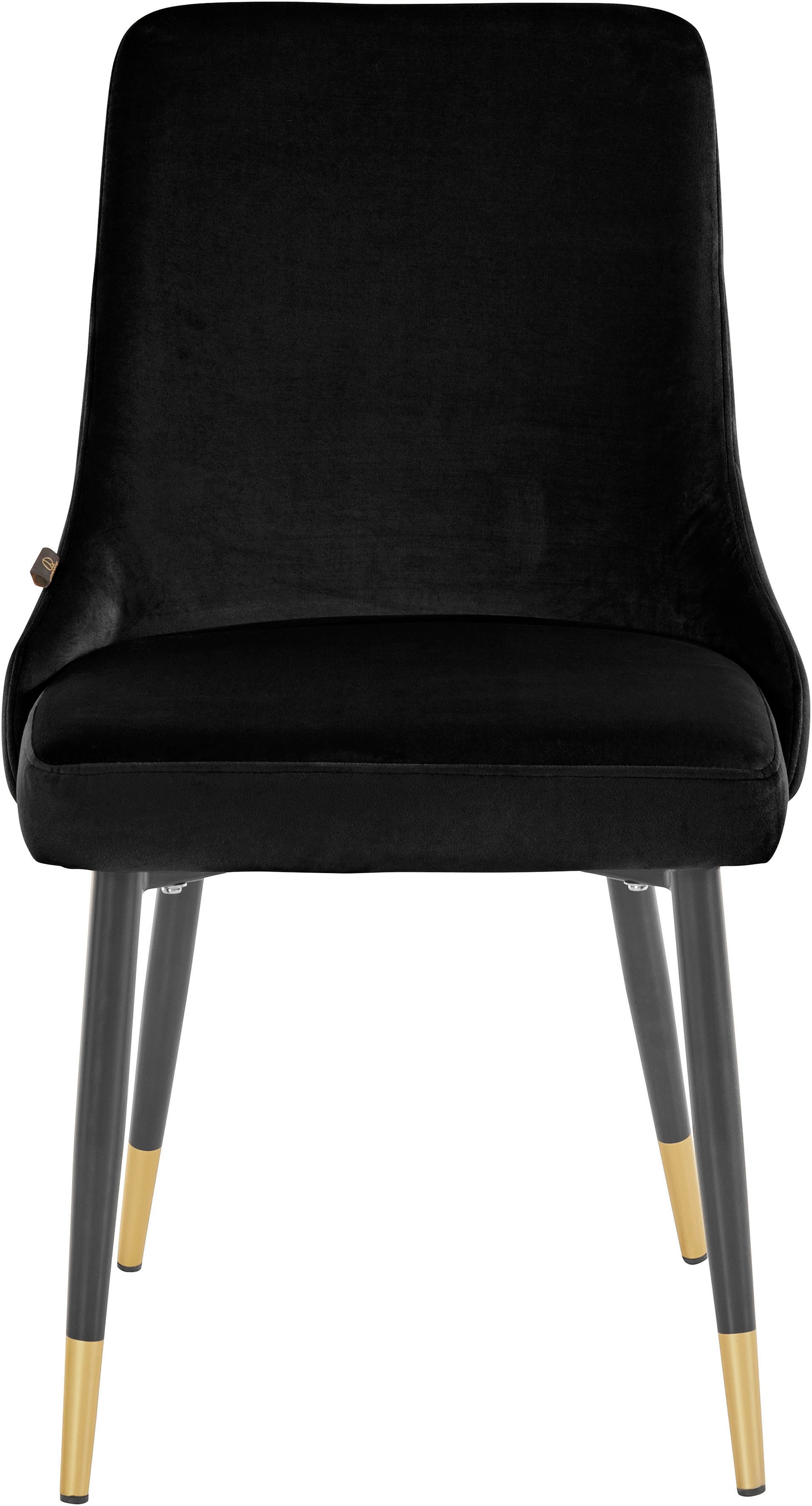 Leonique Esszimmerstuhl »Lonessa« (2 Stück). Mit Steppung und Knöpfen an der Rückenseite, mit einem schwarz/goldfarbenen Metallgestell, in verschiedenen Farbvarianten erhältlich, Sitzhöhe 49 cm