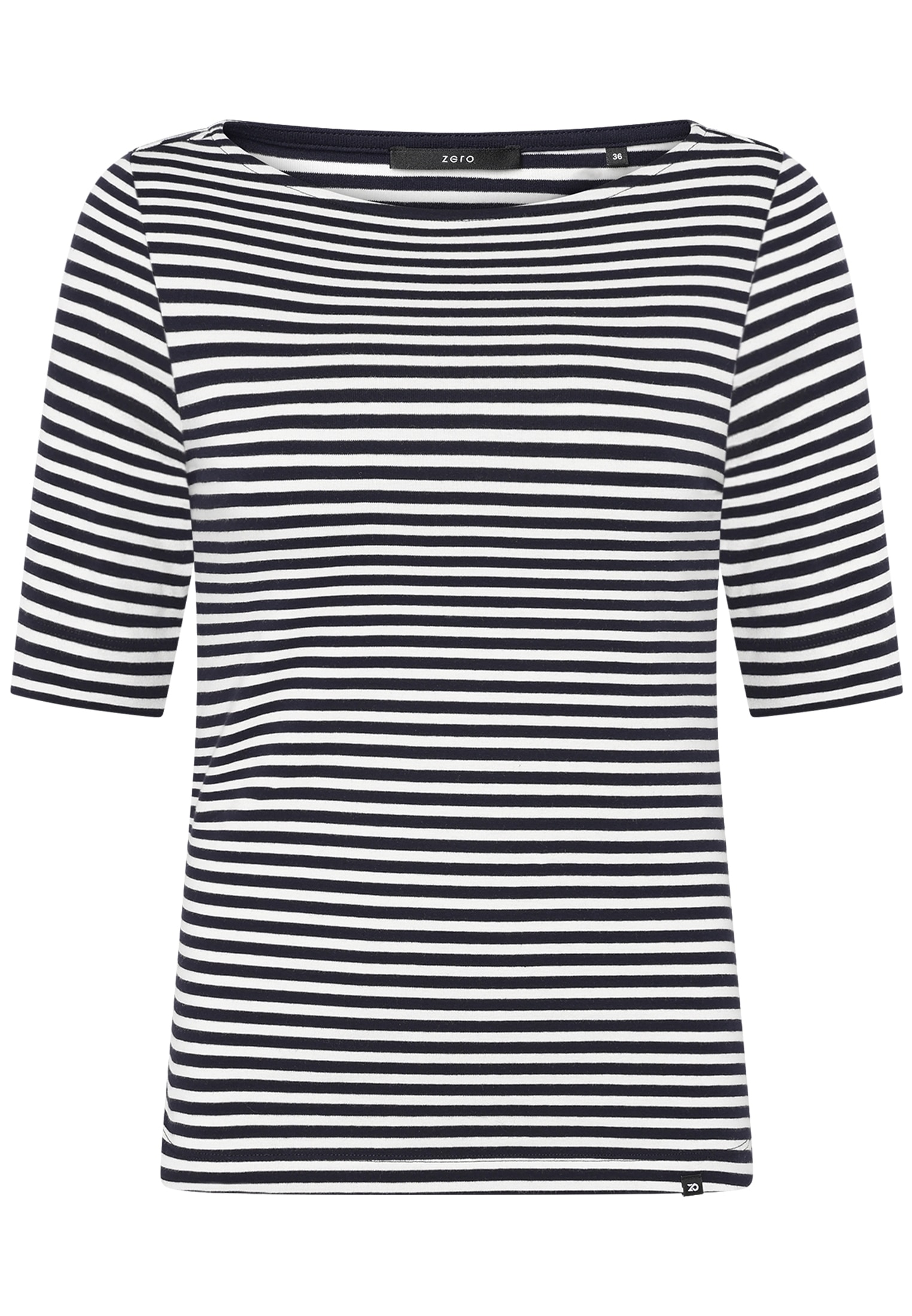 Zero Rundhalsshirt »Ringelshirt mit U-Boot Ausschnitt«