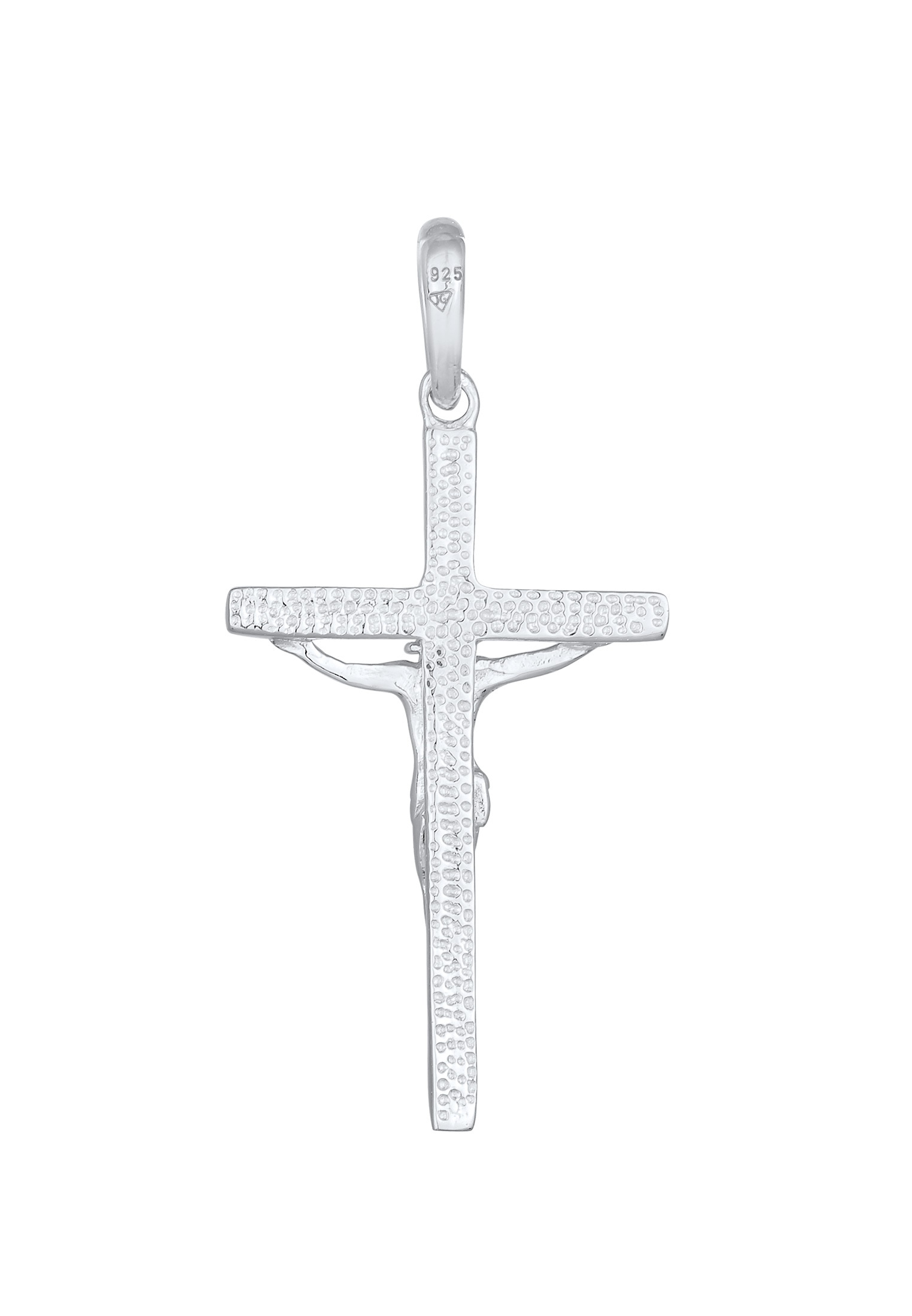 Elli Medallionanhänger »Anhänger Kreuz Kruzifix Religion 925 Silber«