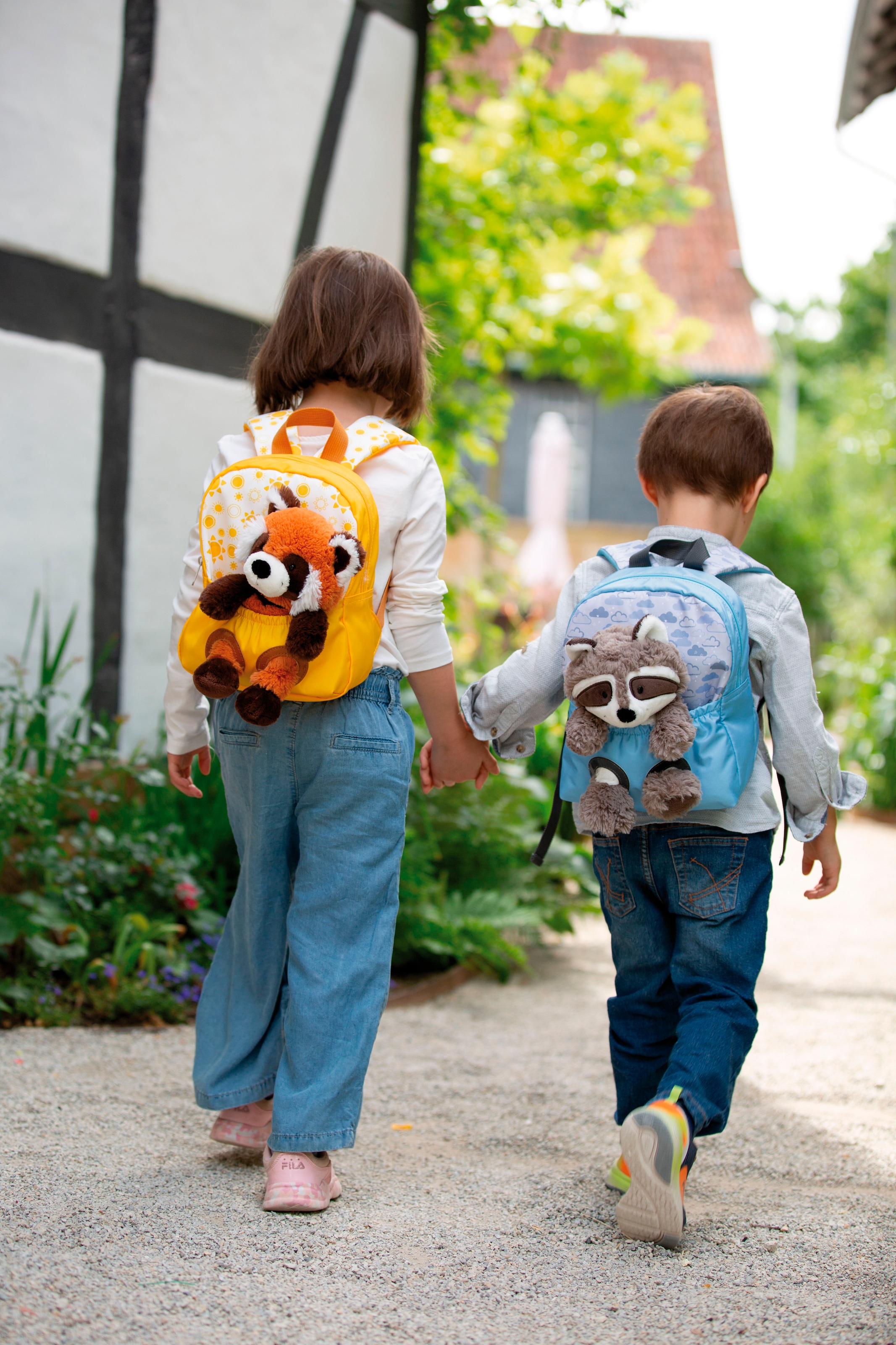 Nici Kinderrucksack »Travel Friends, Rucksack mit Plüsch Waschbär, 25 cm«