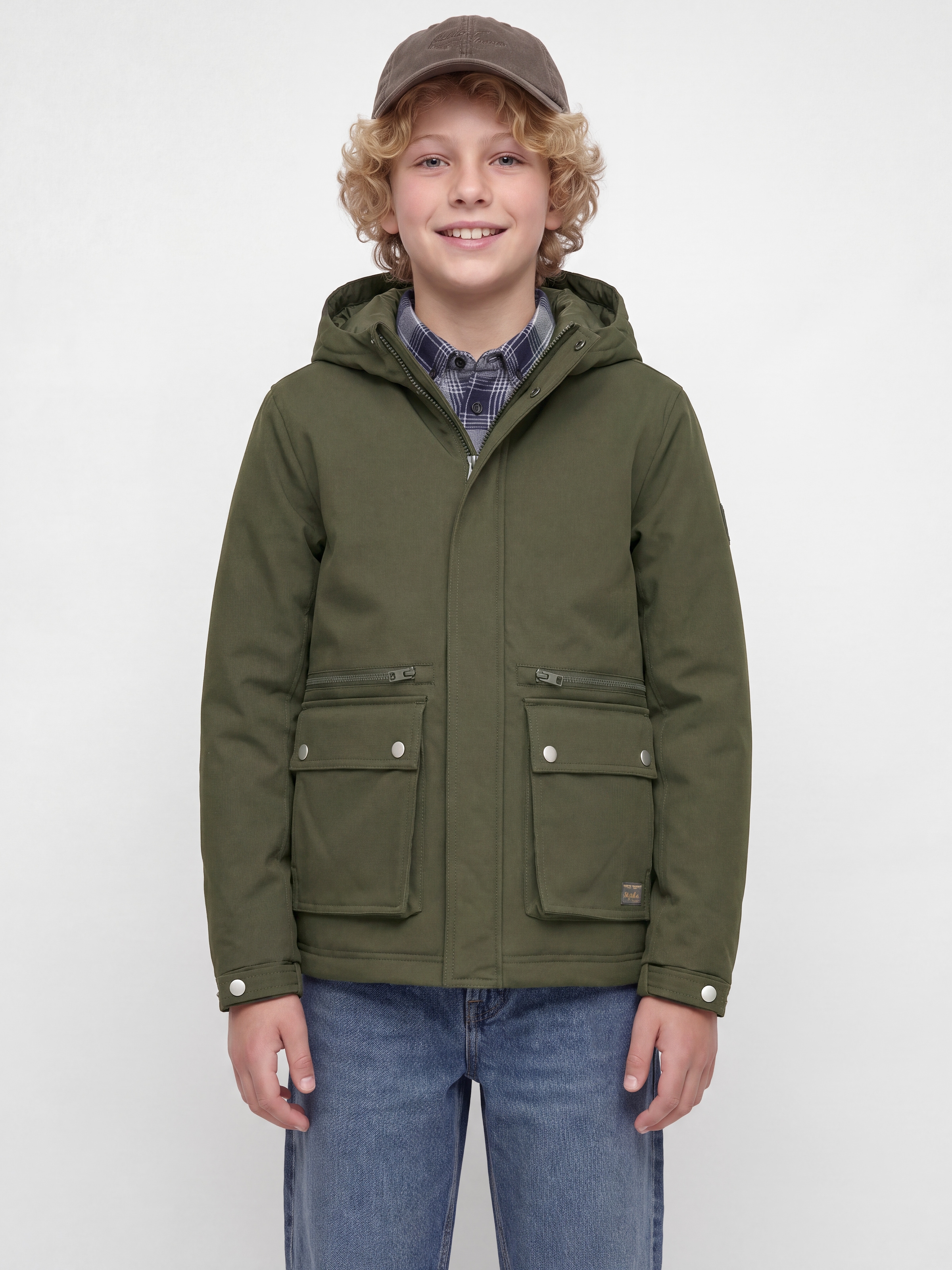Jack & Jones Junior Parka »JJEWOLF PARKA JACKET SN JNR« mit Kapuze Kunstfaser, normal geschnitten