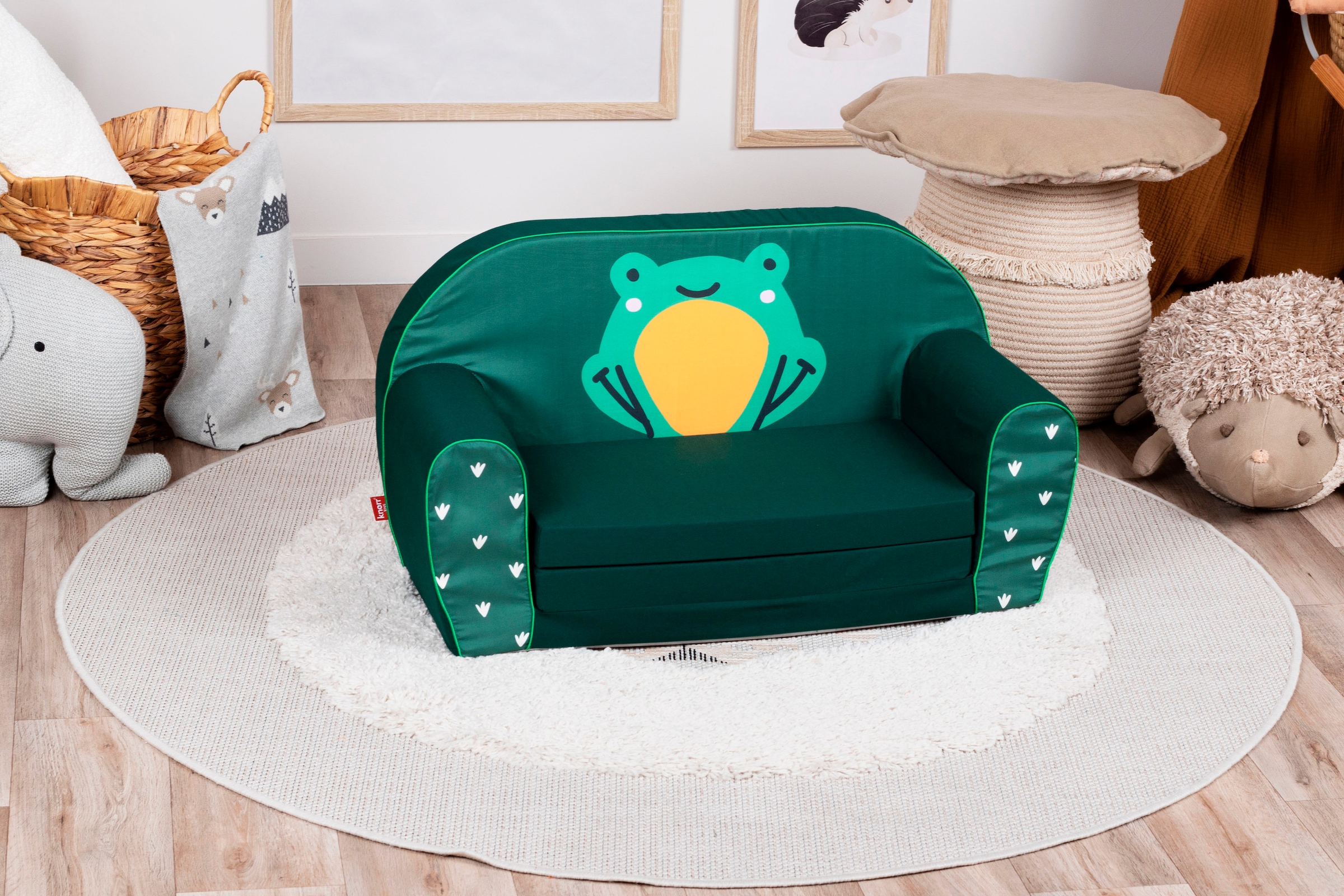 Knorrtoys® Sofa »Green frog« für Kinder; Made in Europe