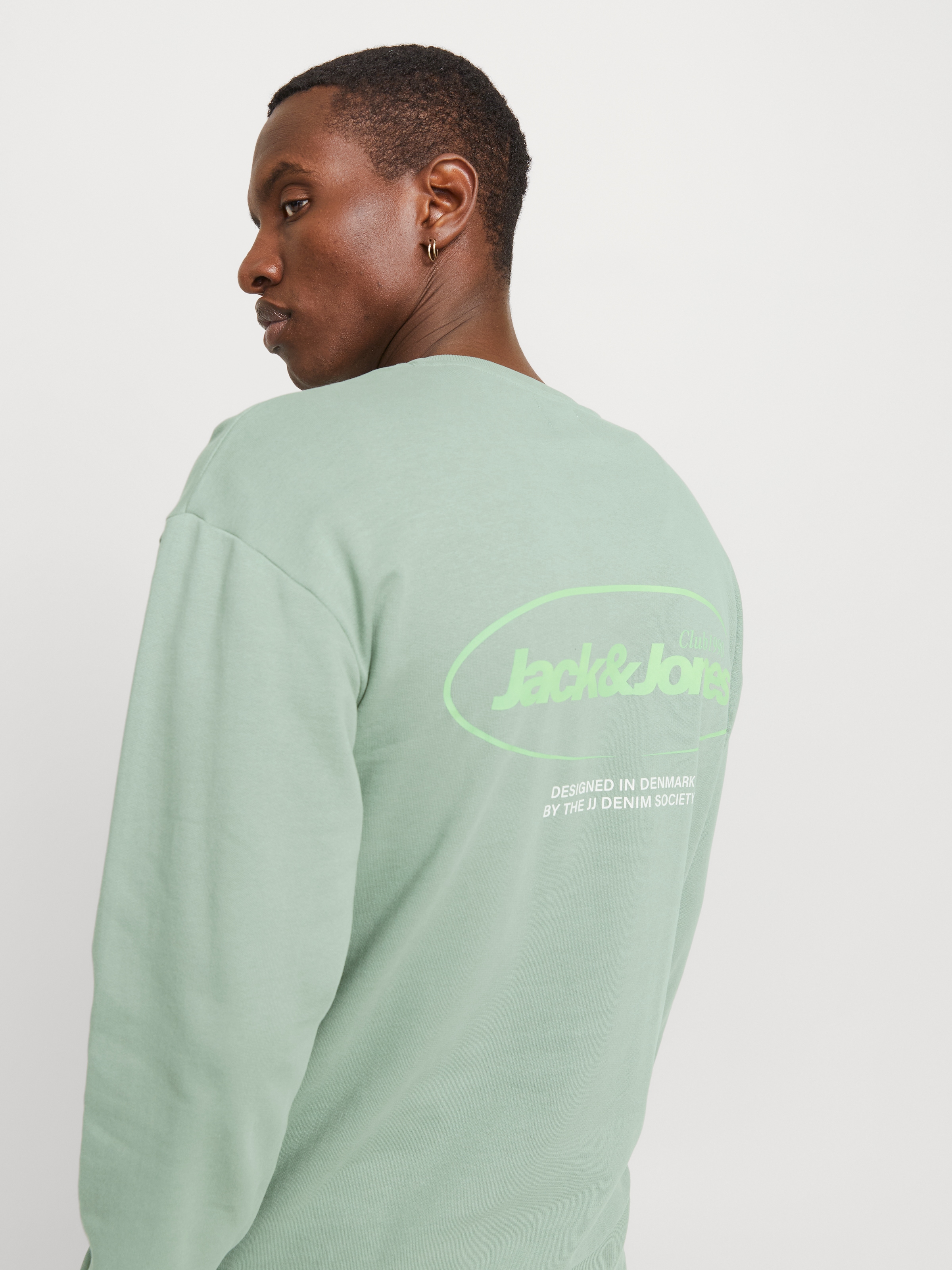 Jack & Jones Sweatshirt »JJEBRADLEY GRAPHIC SWEAT CREW NOOS«, mit Front und Back Print