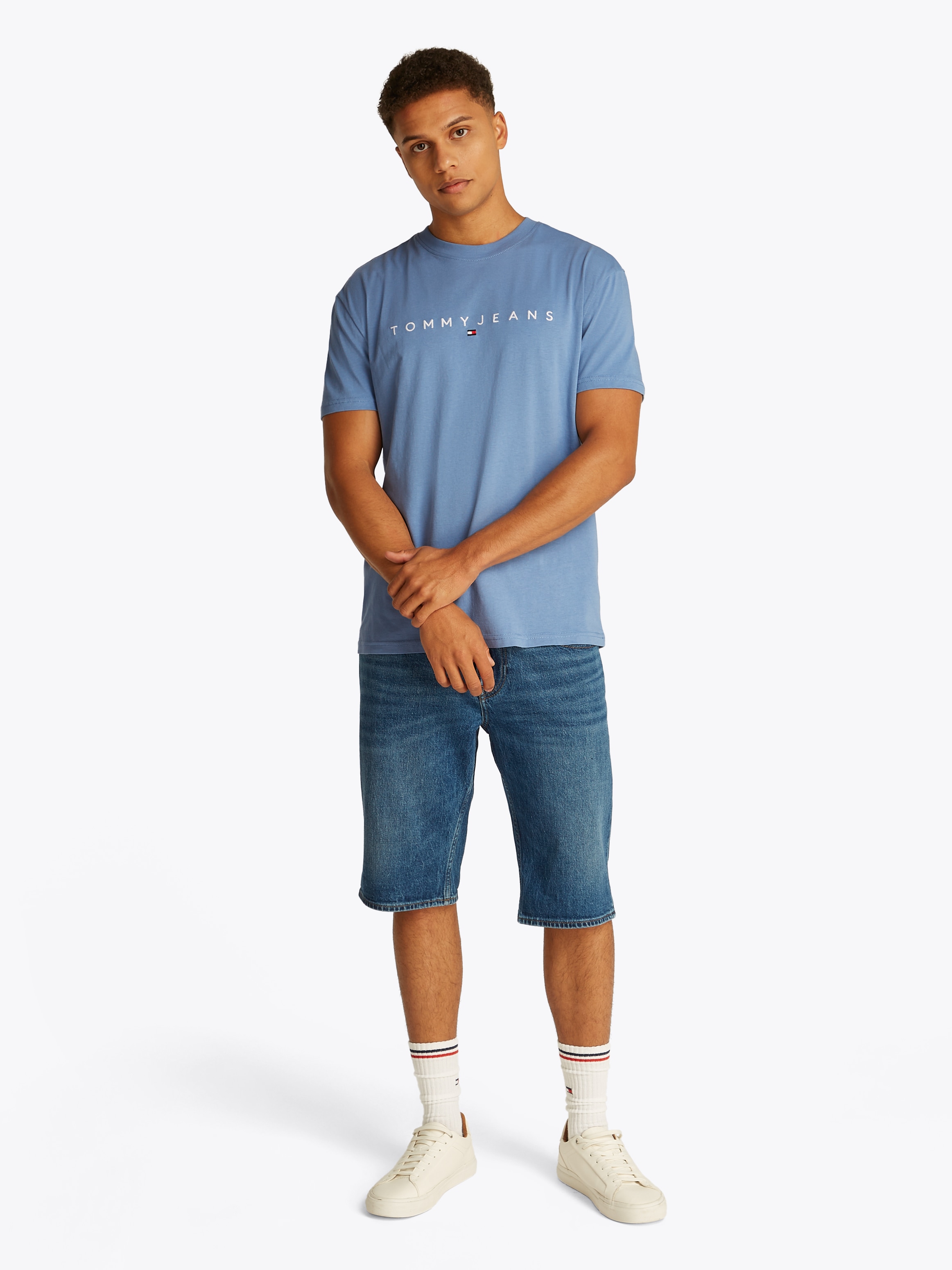 Tommy Jeans T-Shirt »TJM REG LINEAR LOGO TEE EXT«