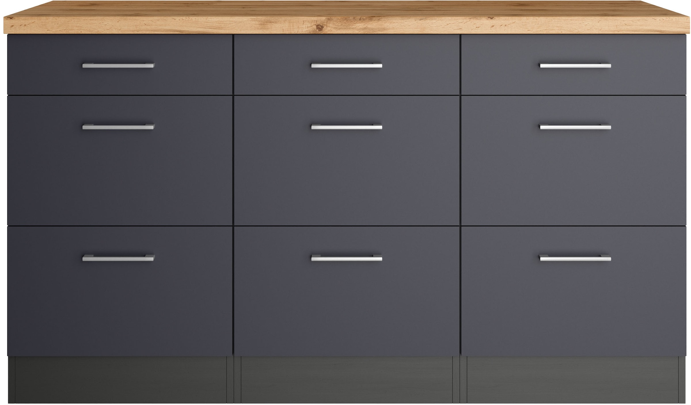 KOCHSTATION Unterschrank »KS-Milan« Auszugschrank 150 cm, matte oder hochglänzende Fronten