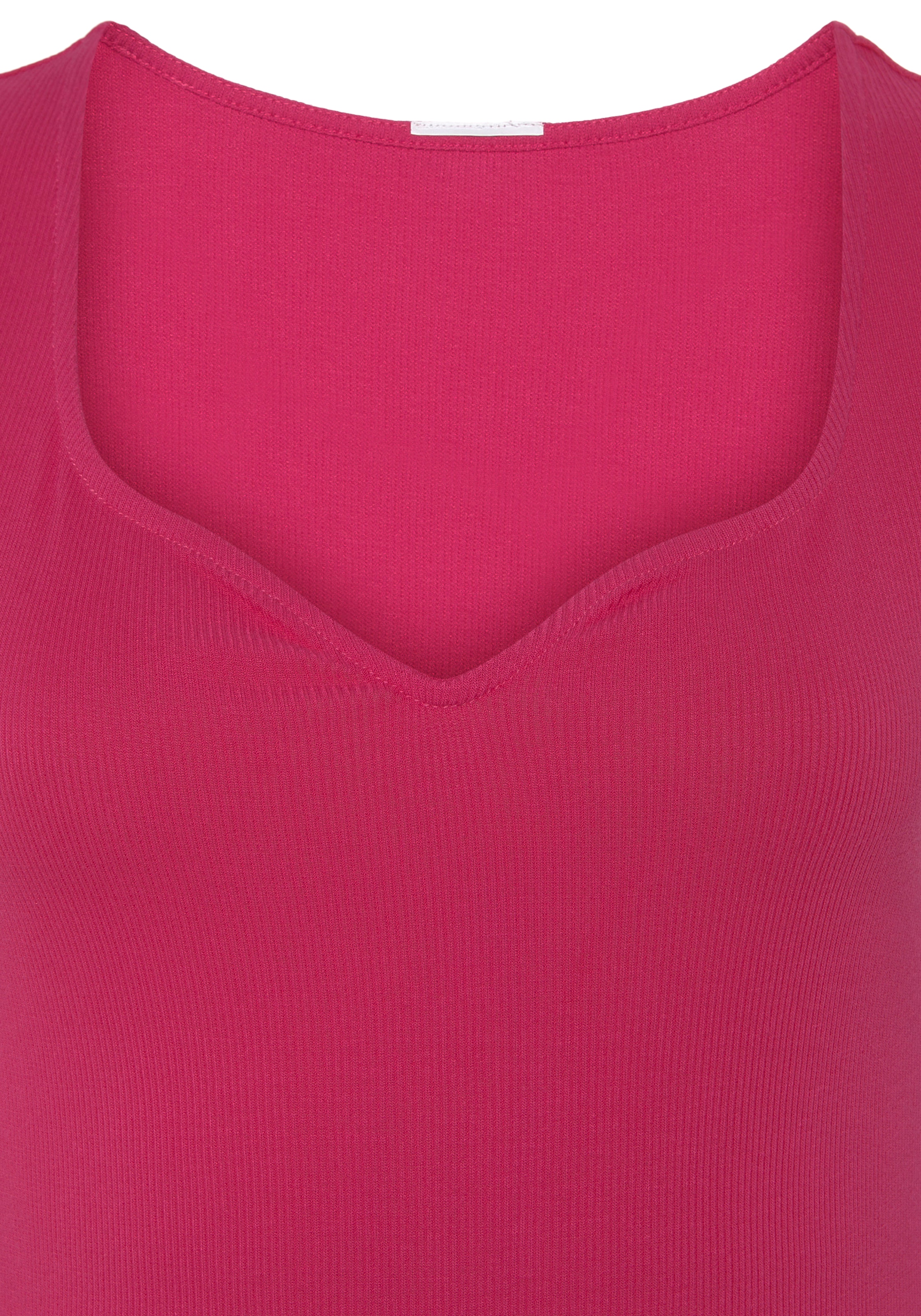 Vivance T-Shirt, (2er-Pack), mit herzförmigen Dekolleté bei OTTOversand