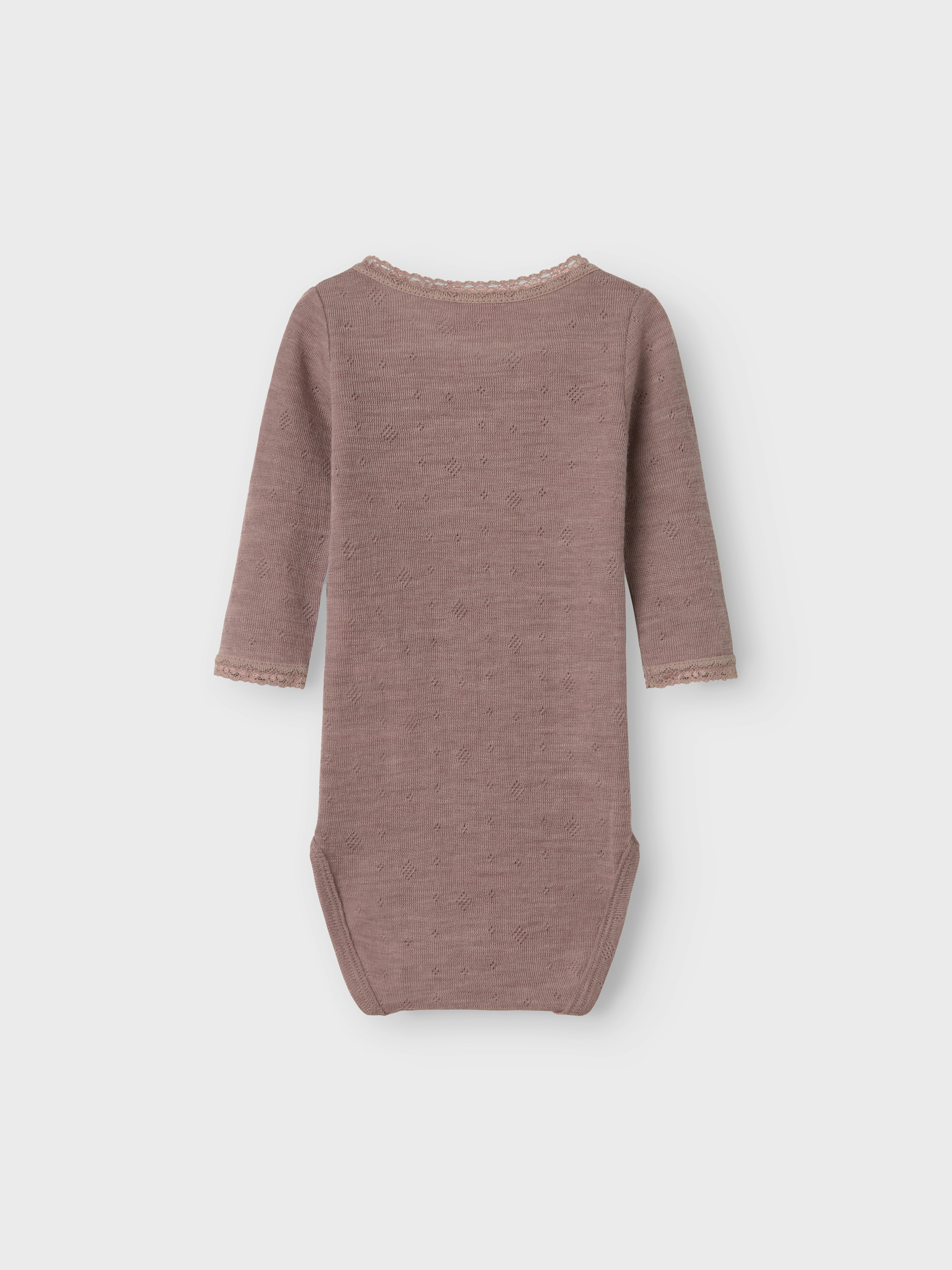 Name It Langarmbody »NBFWANG WOOL NEEDLE LS BODY SOLID NOOS«, aus reiner Merinowolle