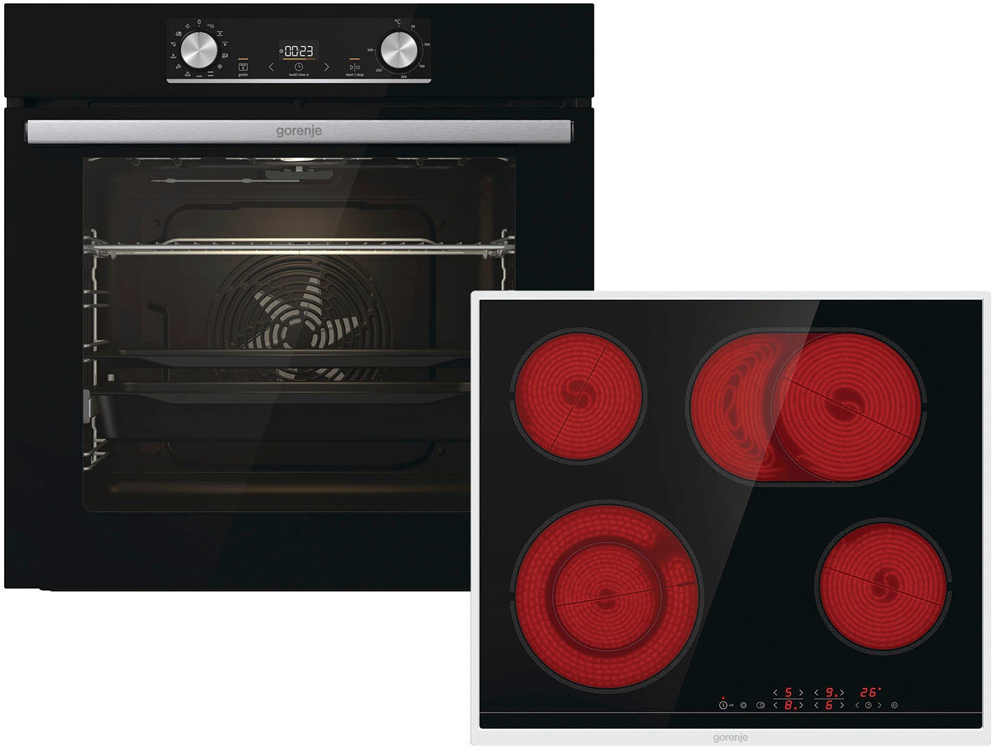 GORENJE Backofen-Set »BOSX6737E06BG«, mit 1-fach-Teleskopauszug, AirFry-Funktion
