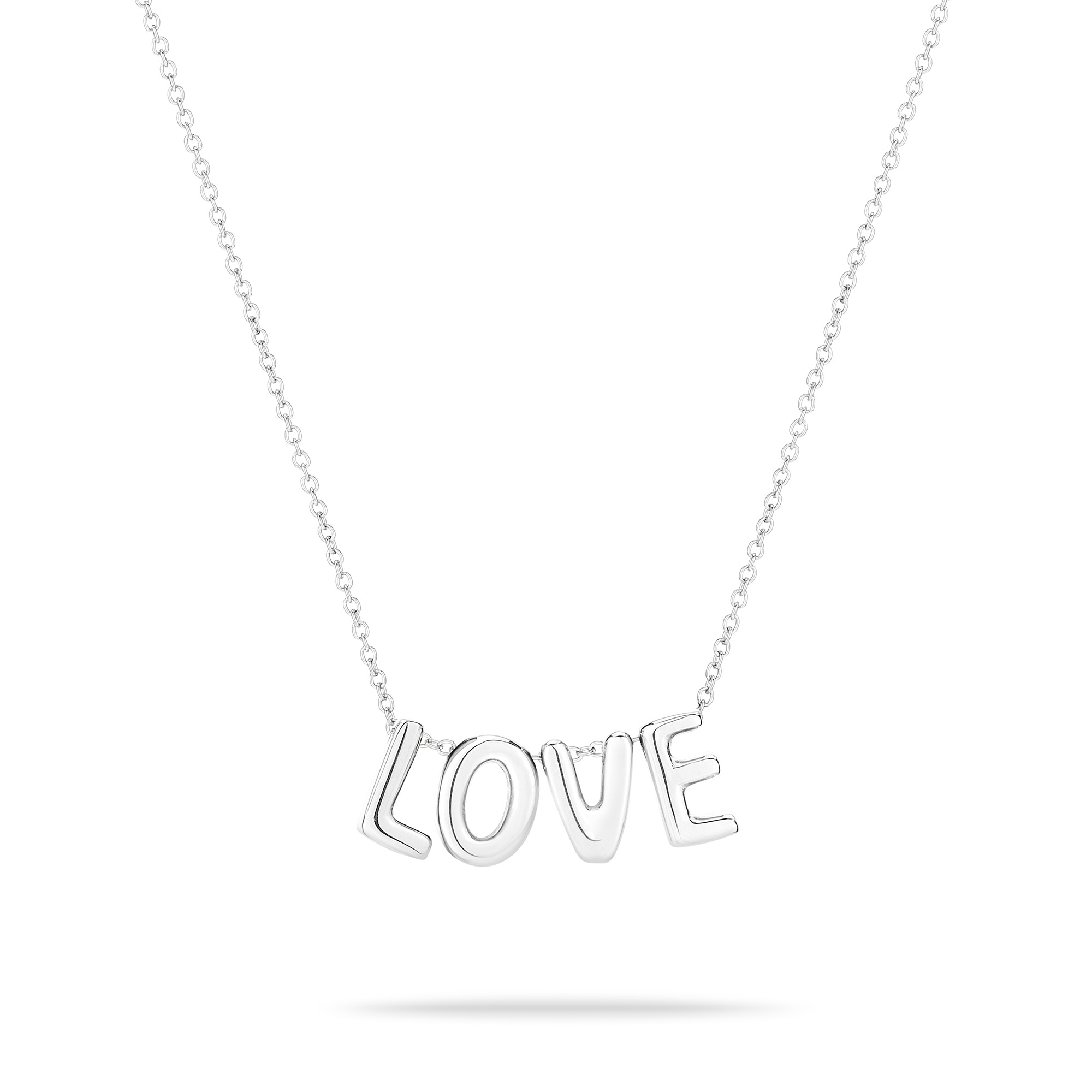 Echtzeit Kette mit Anhänger »Schmuck Geschenk Edelstahl Halskette Love Letters«