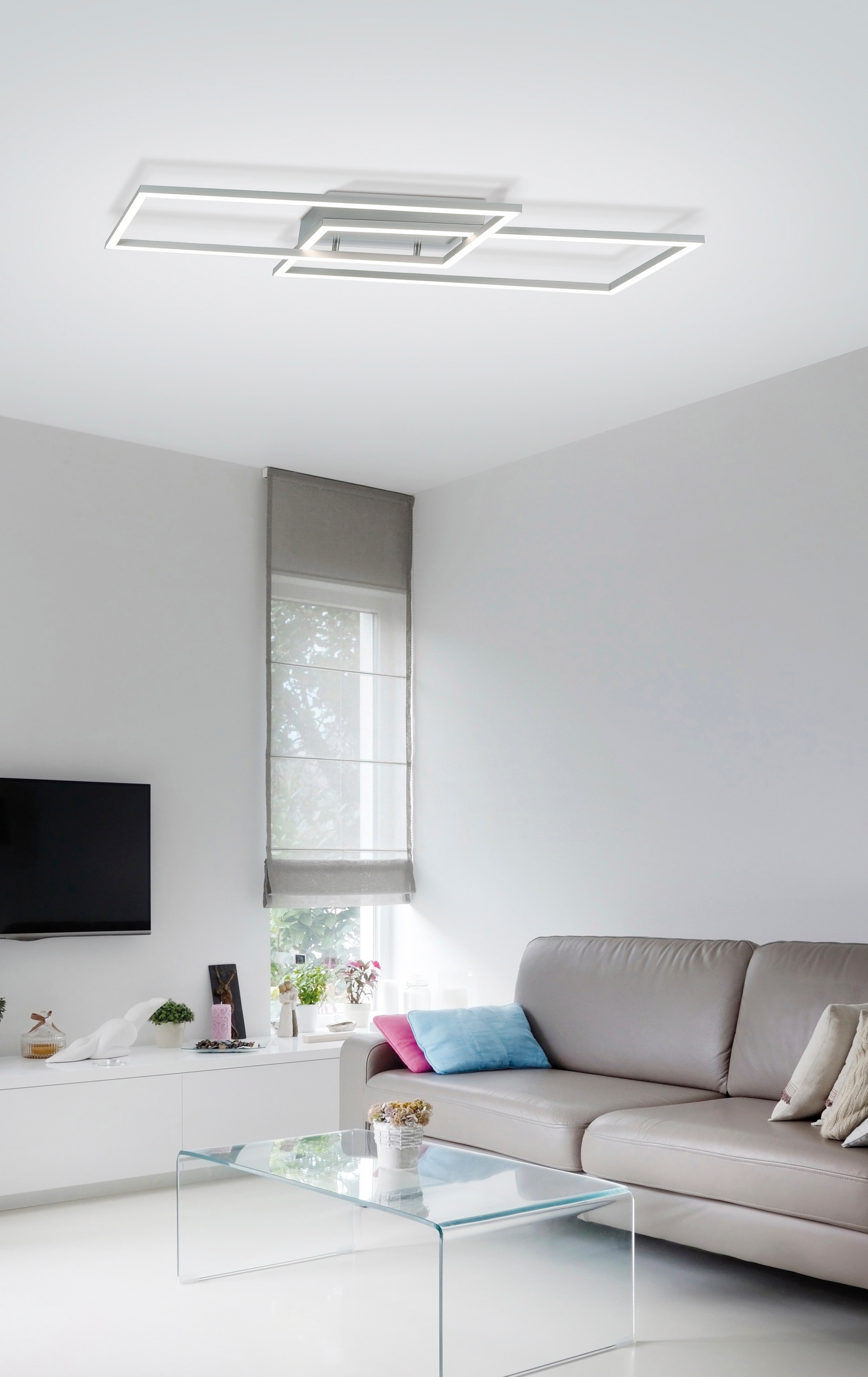 Paul Neuhaus LED Deckenleuchte »Inigo«, 2 flammig, Leuchtmittel LED-Board | LED fest integriert, Stufenlos dimmbar über vorhandenen Wandschalter