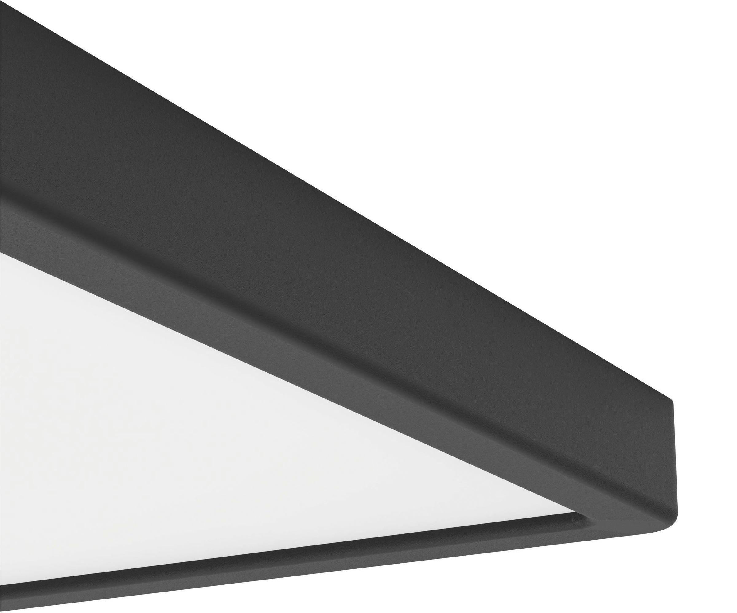 EGLO Aufbauleuchte »Fueva 6 Deckenleuchte, Aufbaulampe, Kunststoff, Deckenbeleuchtung« LED-Modul 1 Stk. Kaltweiß | Neutralweiß | Warmweiß Aufbauleuchte - L29 x B29 x H2,5 cm - schwarz - 13W inkl.