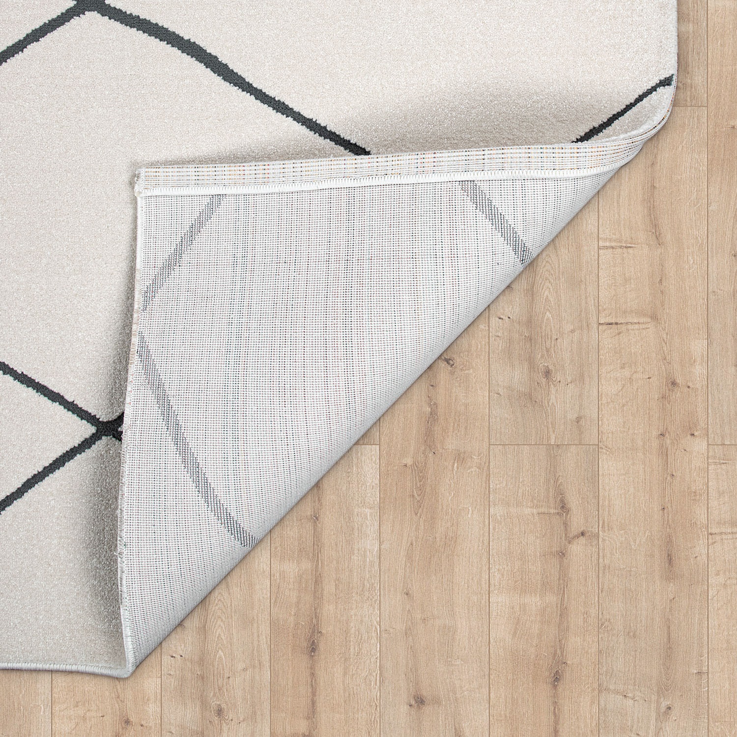 Paco Home Teppich »Haral 786«, rechteckig, 9 mm Höhe, Kurzflor, Scandi Design, Rauten Motiv