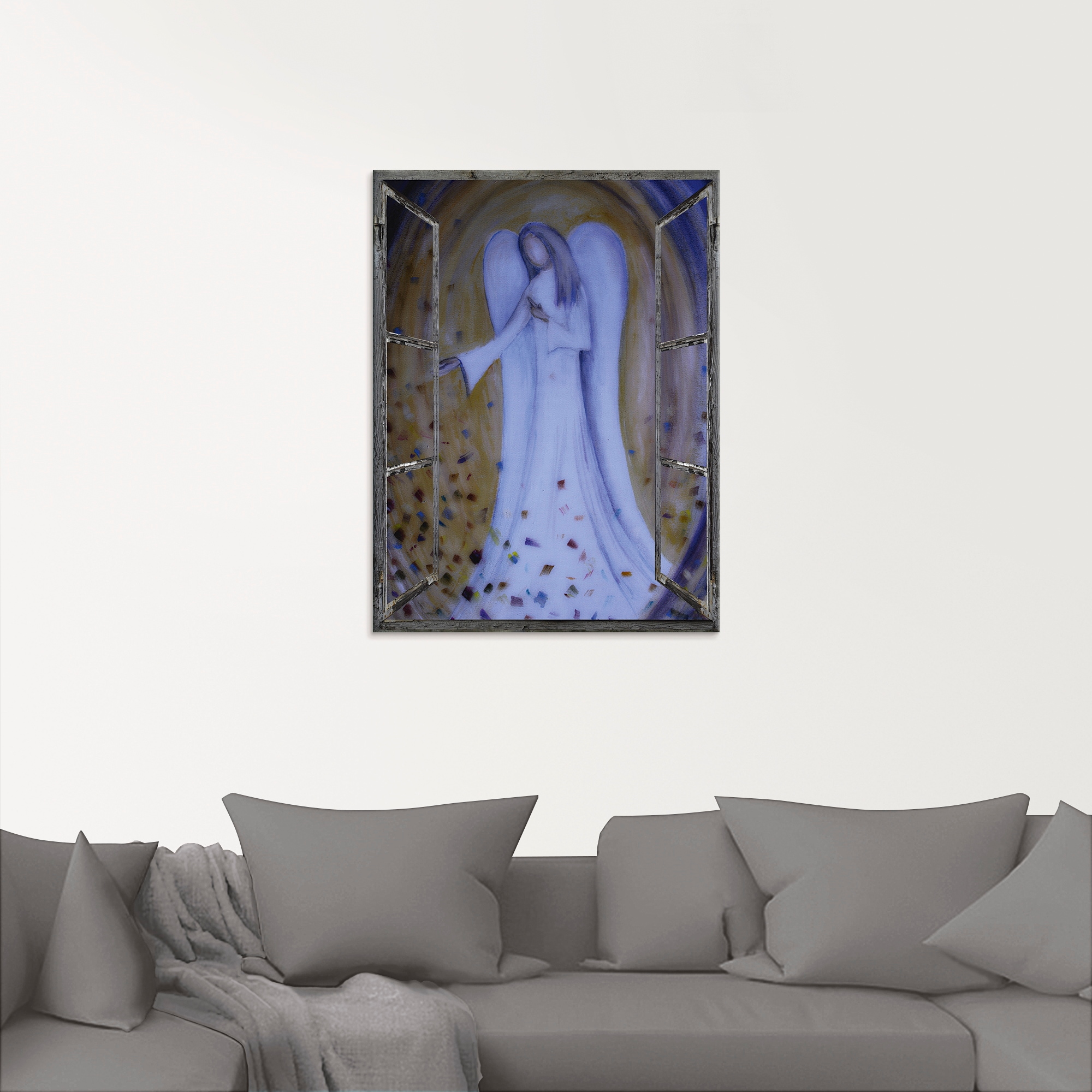 Artland Glasbild »Fensterblick - Engel«, Religion, (1 St.), in verschiedenen Größen