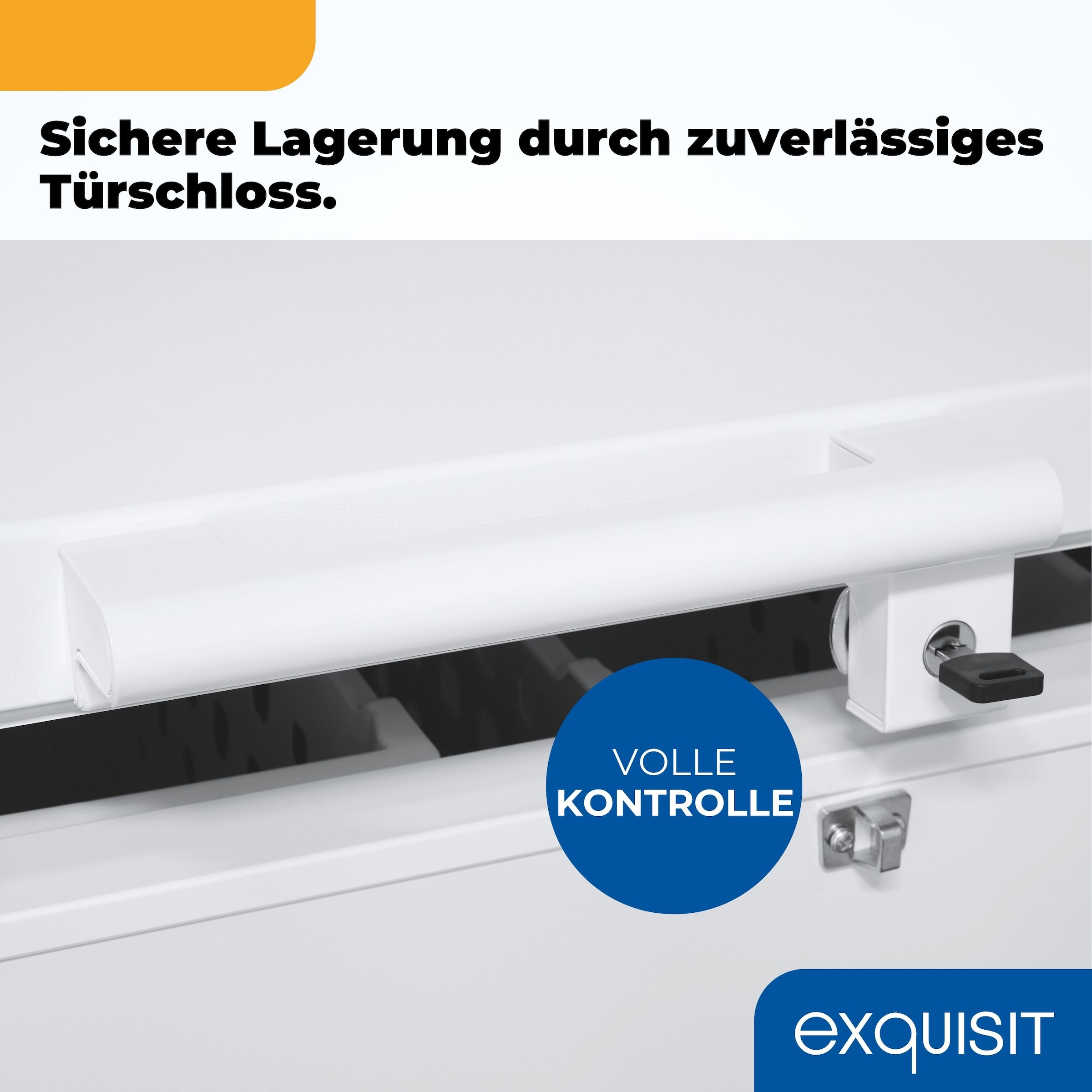 exquisit Gefriertruhe »GT201-HE-040E weiss« 88,6 cm hoch 93,4 cm breit Kompaktes Kühlen und Gefrieren – platzsparend in einem Gerät.