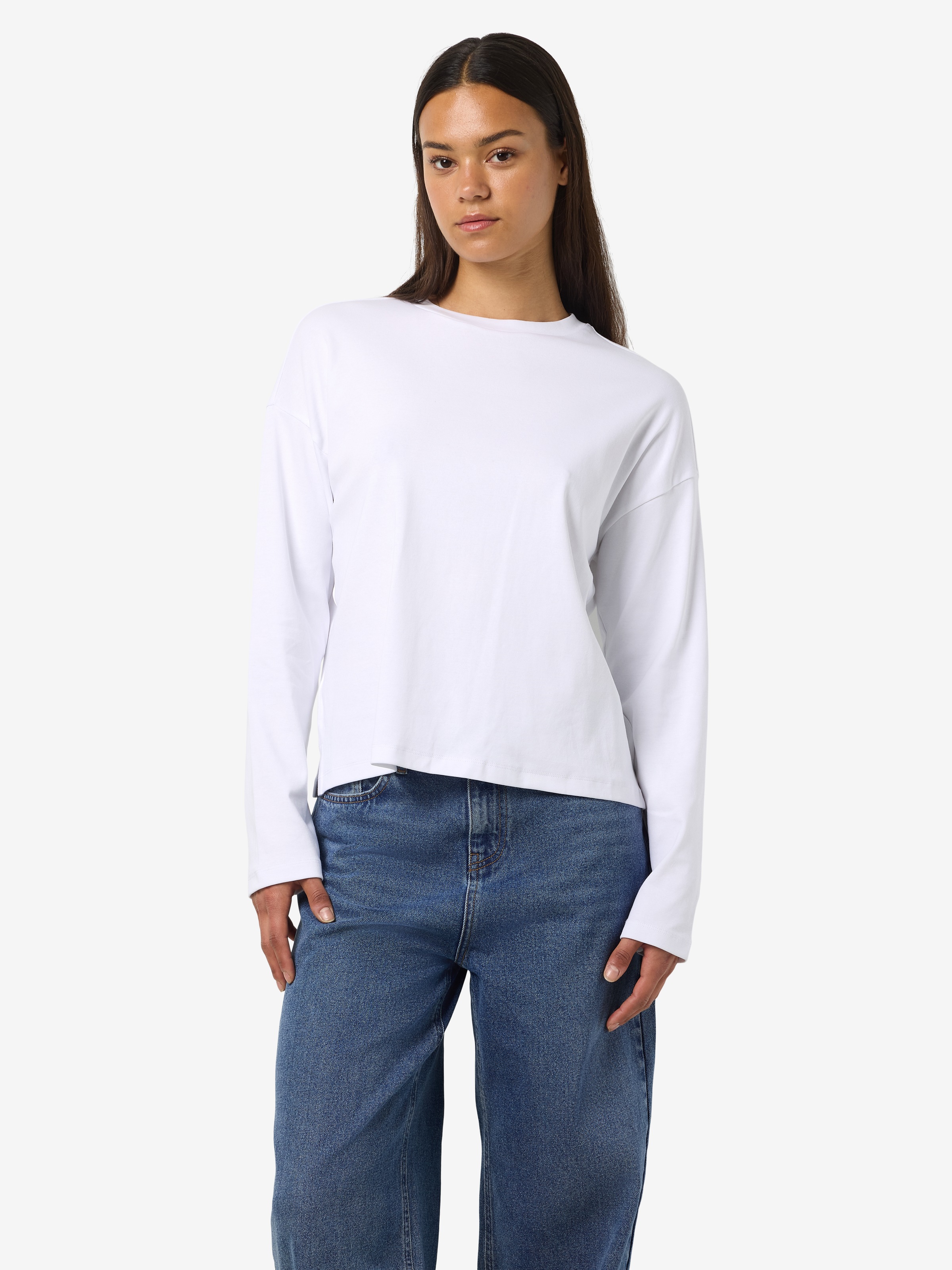 Noisy may Langarmshirt »NMMOCCA L/S REGULAR FIT TOP JRS FWD NOOS«