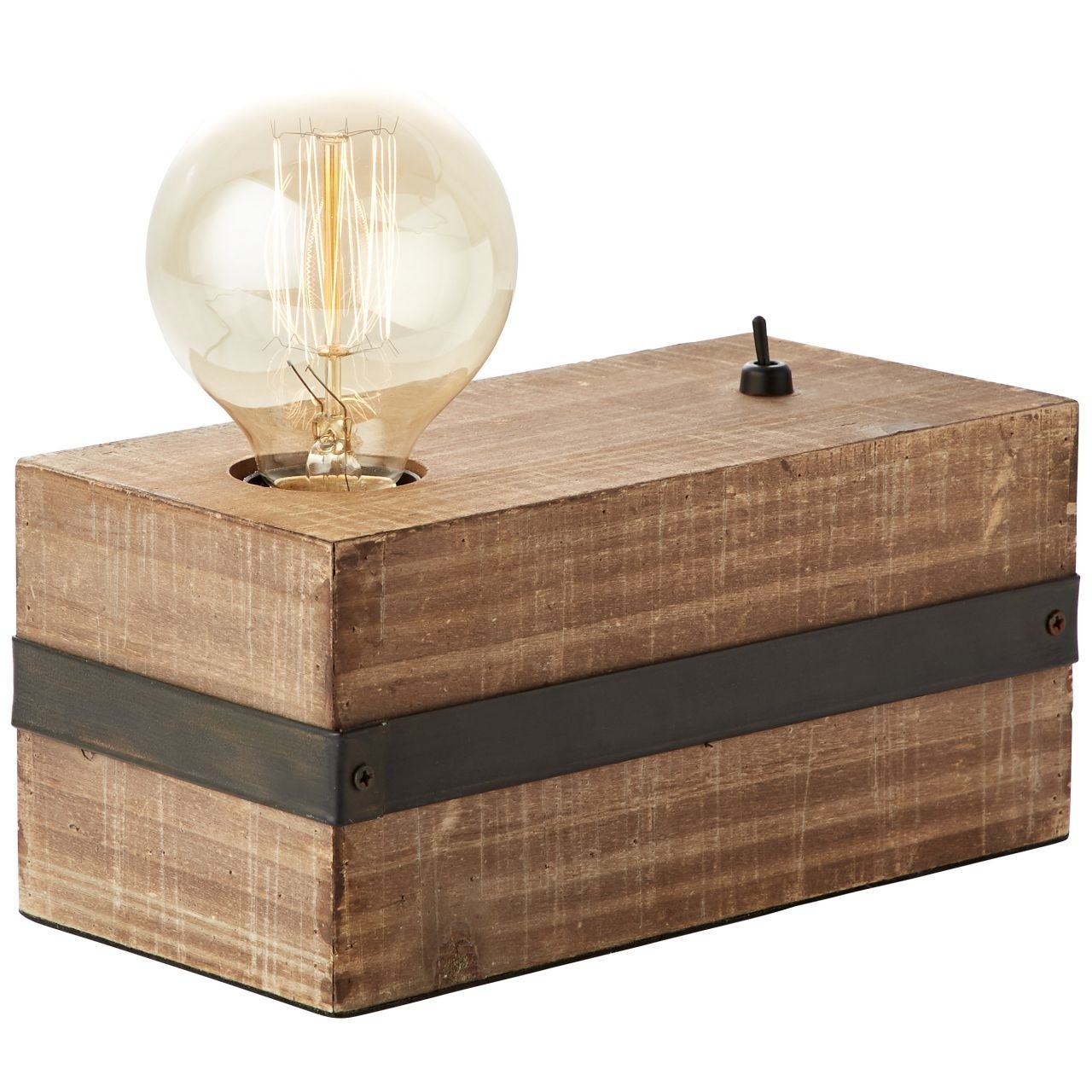 Brilliant Tischleuchte »Woodhill« E27 1 Stk. Tischlampe antik/schwarz