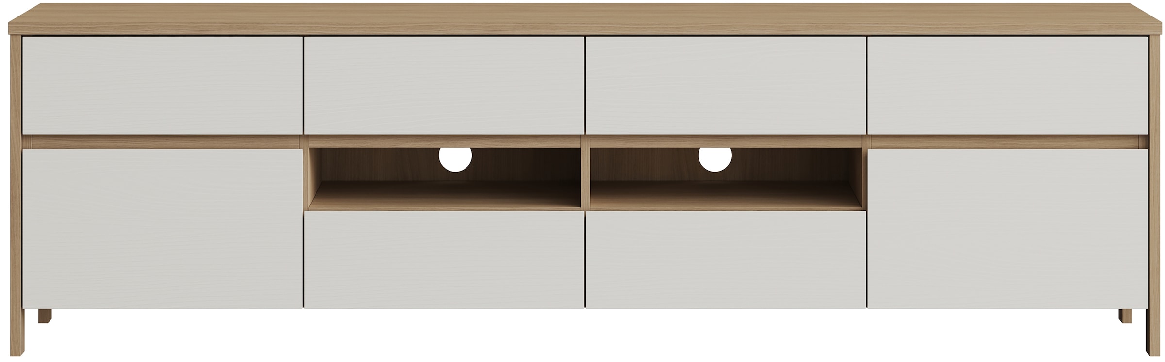 Home affaire TV-Schrank »Stranda, moderner TV-Unterschrank, Kommode im Scandi-Style, Lowboard« Rahmenoptik, ausreichend Stauraum, vielseitig einsetzbar, 193 cm breit