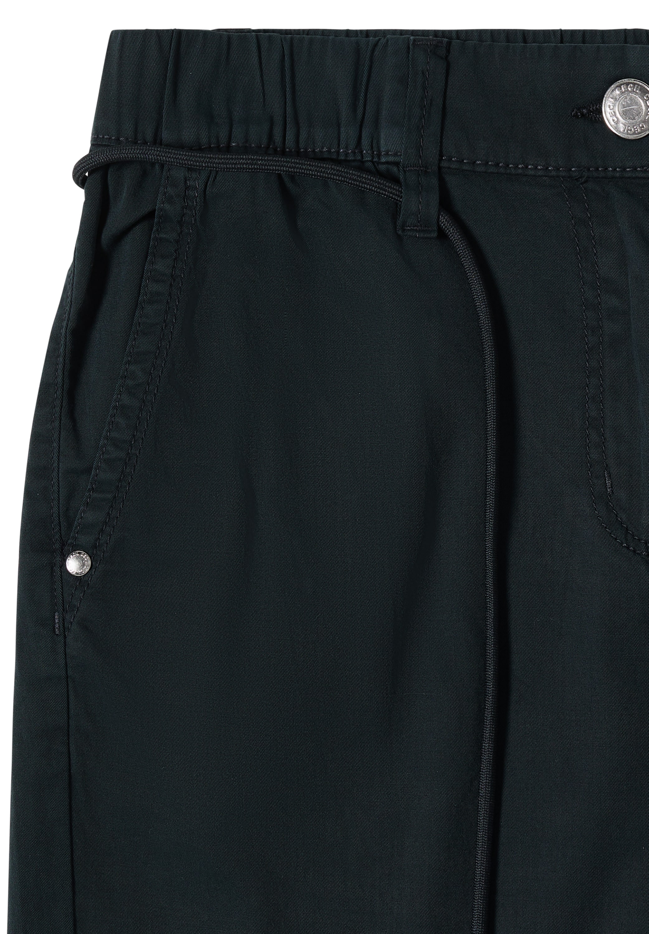 Cecil Shorts  Unifarbe, Loose Fit, mit Kordel