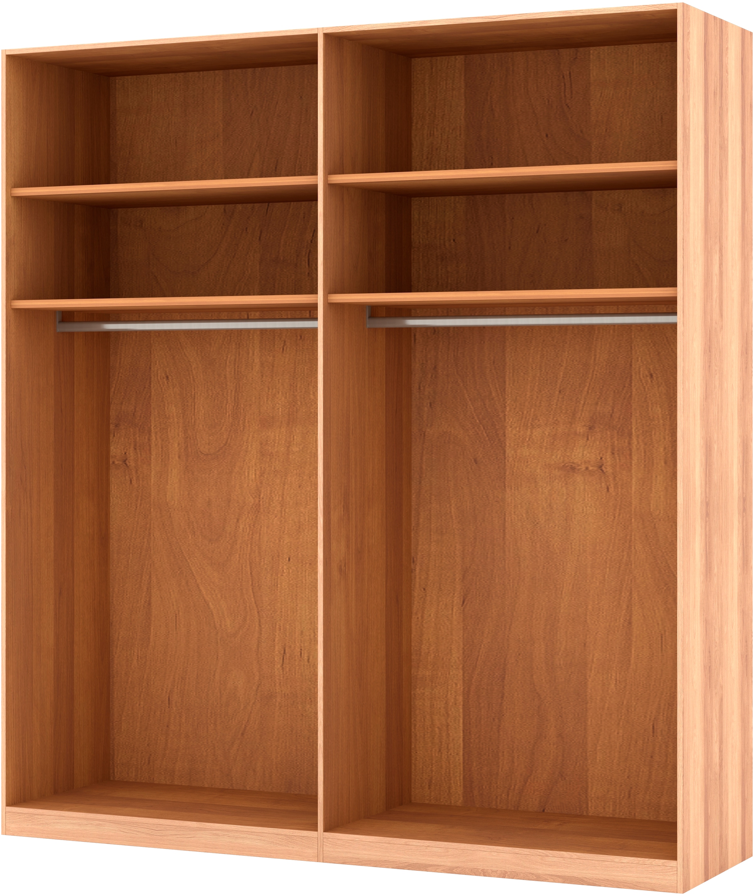 Musterring Drehtürenschrank »Sorrent, Kleiderschrank, teilmassiv Eiche«, (mit Türdämpfern, in 5 Breiten & 2 Höhen, extra Böden, MADE IN GERMANY), Türen in Eiche massiv mit Absetzung in Schiefer, verschiedene Maße