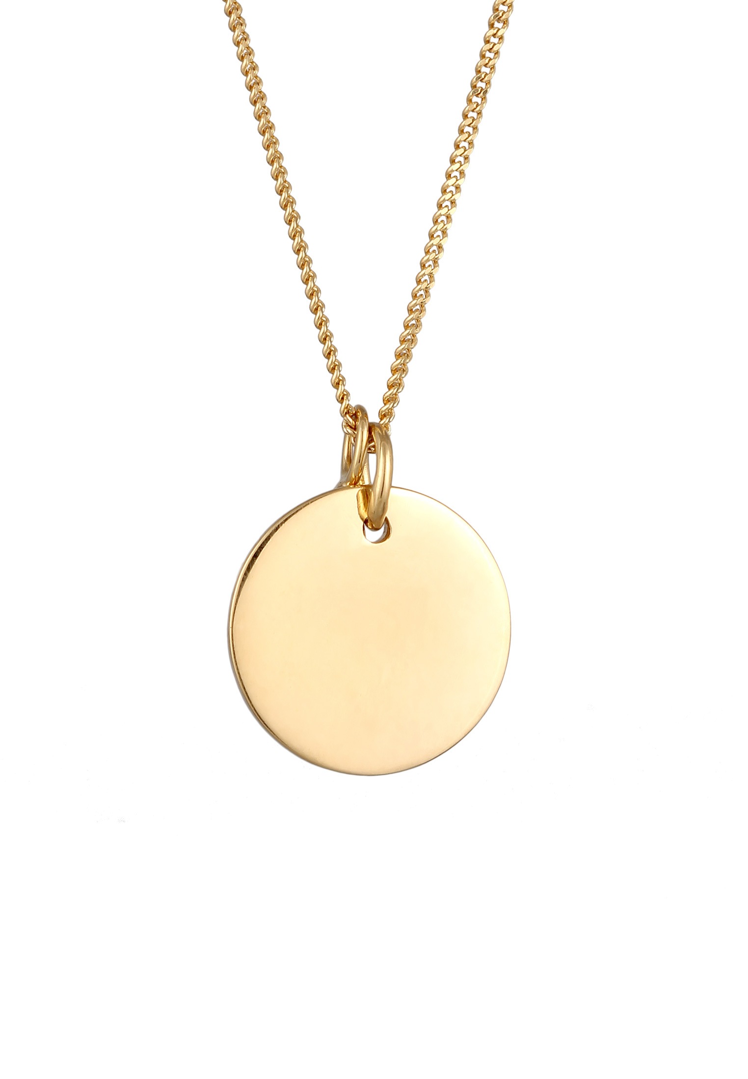 Elli Silberkette »Halskette Kreuz Zirkonia Weiß Plättchen 925 Sterling Silber«