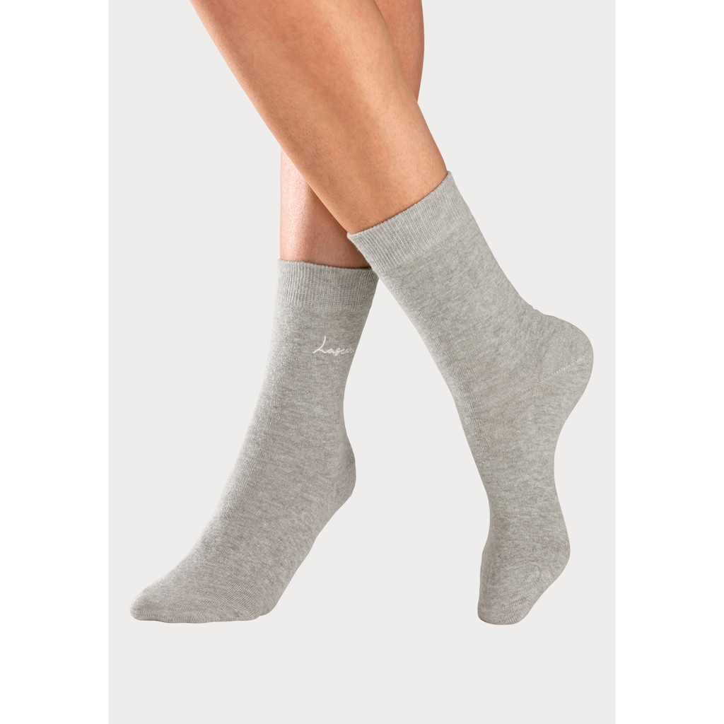 LASCANA Basicsocken, (Set, 7 Paar)