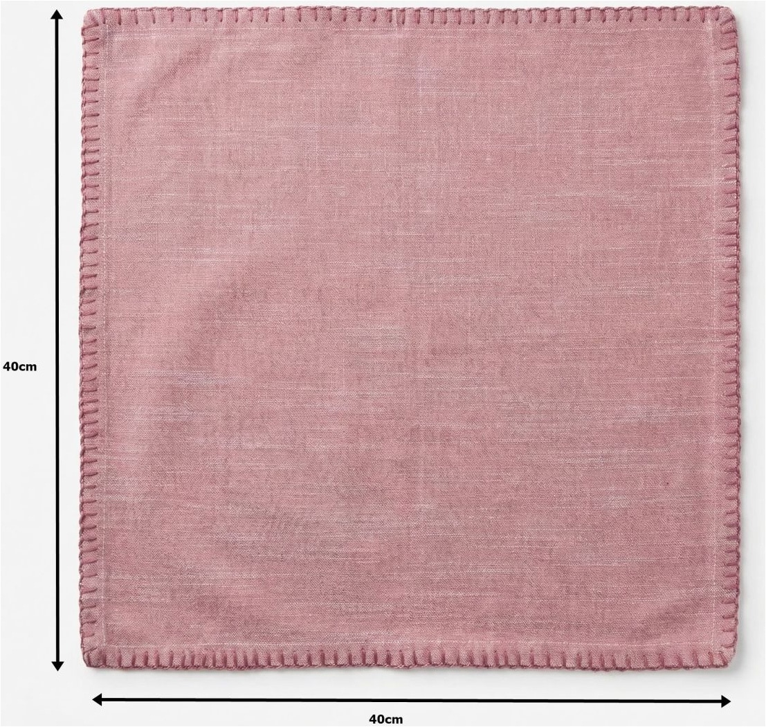 Home affaire Serviettenhalter »Serviette in rose 6erSet«