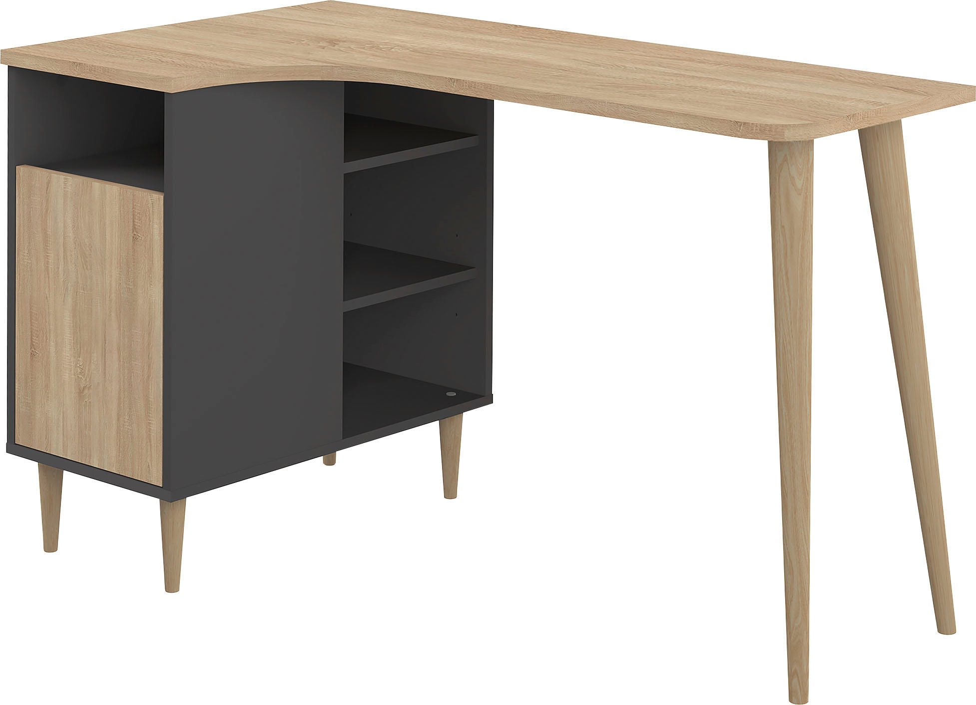 TemaHome Schreibtisch »NOOK«, platzsparender Eckschreibtisch