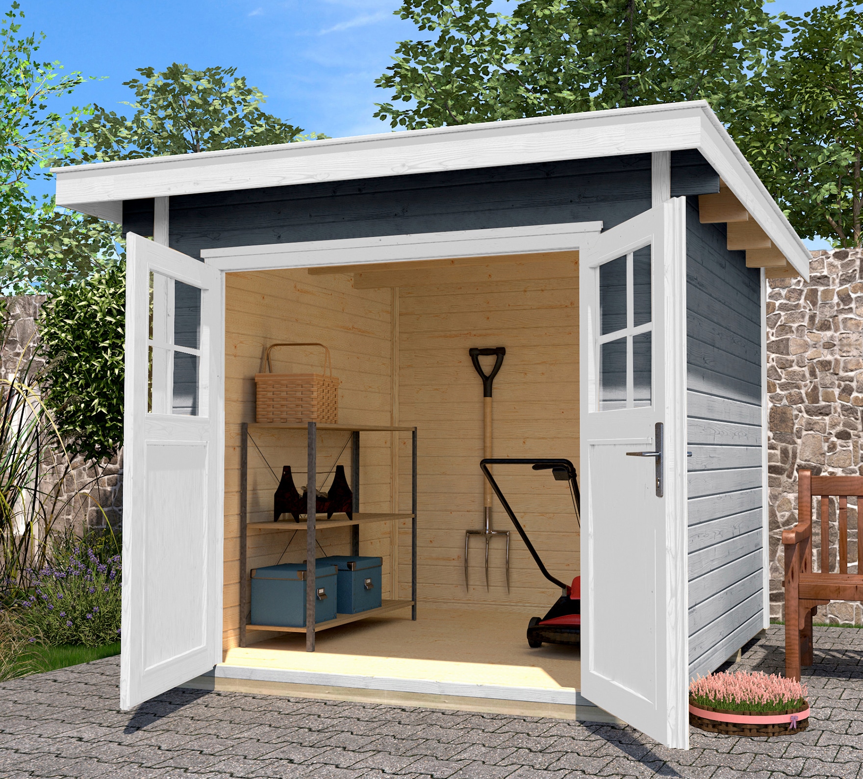 Weka Gartenhaus »179 Gr.1« in grau