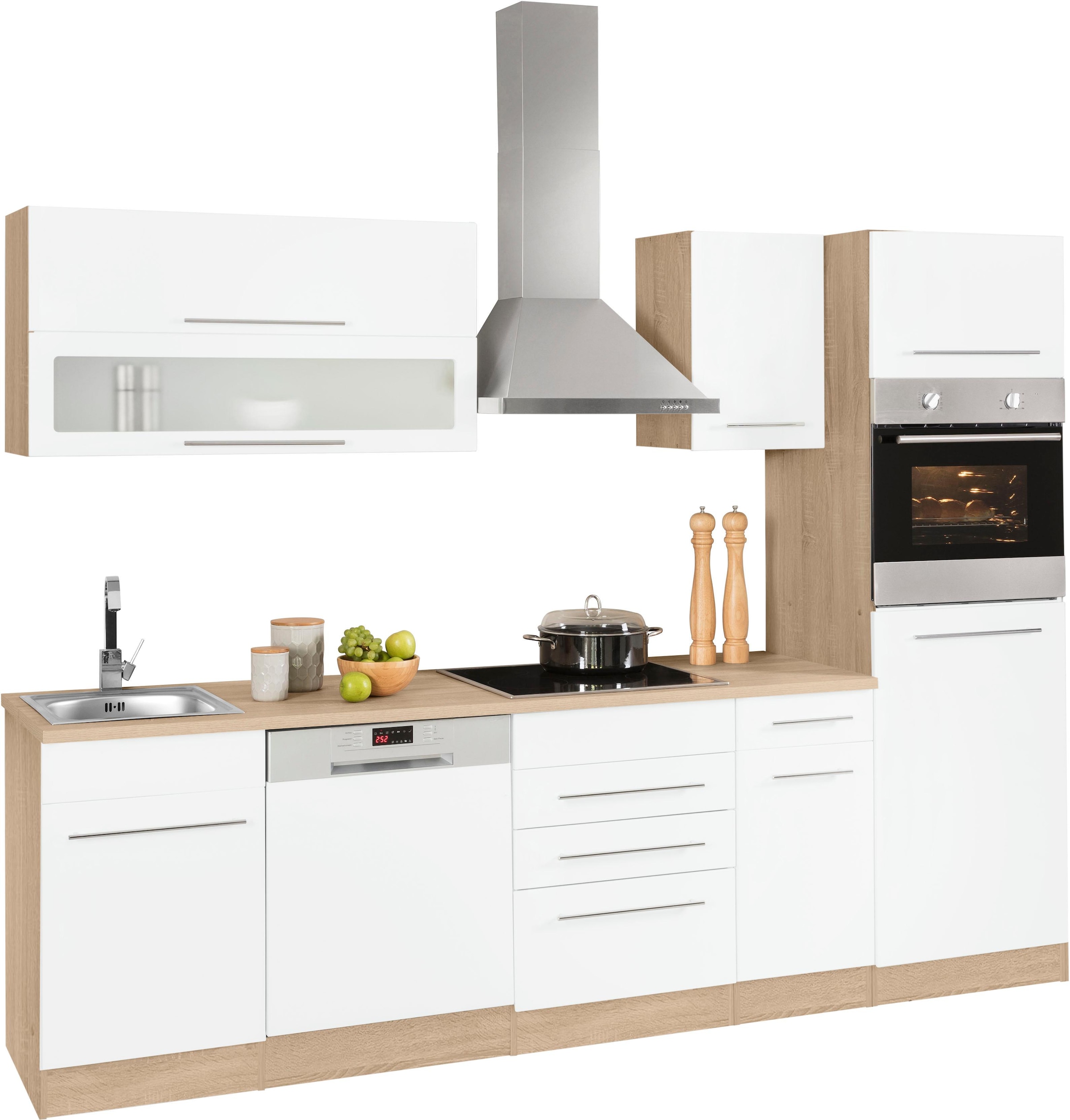 KOCHSTATION Küchenzeile »KS-Eton« ohne E-Geräte, Breite 270 cm