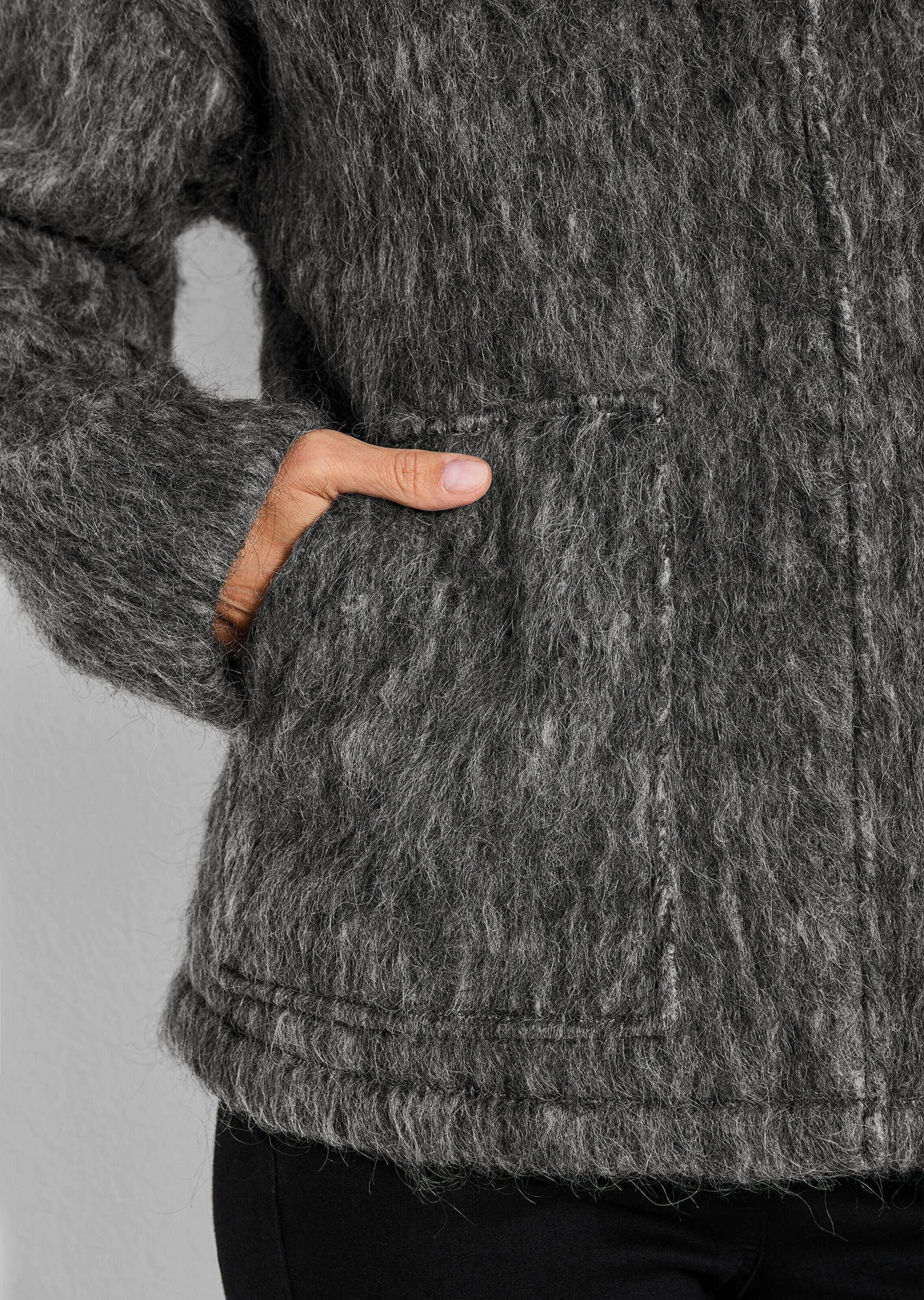 GOLDNER Kurzjacke »Kurzgröße Warme Wolljacke in melierter Optik«