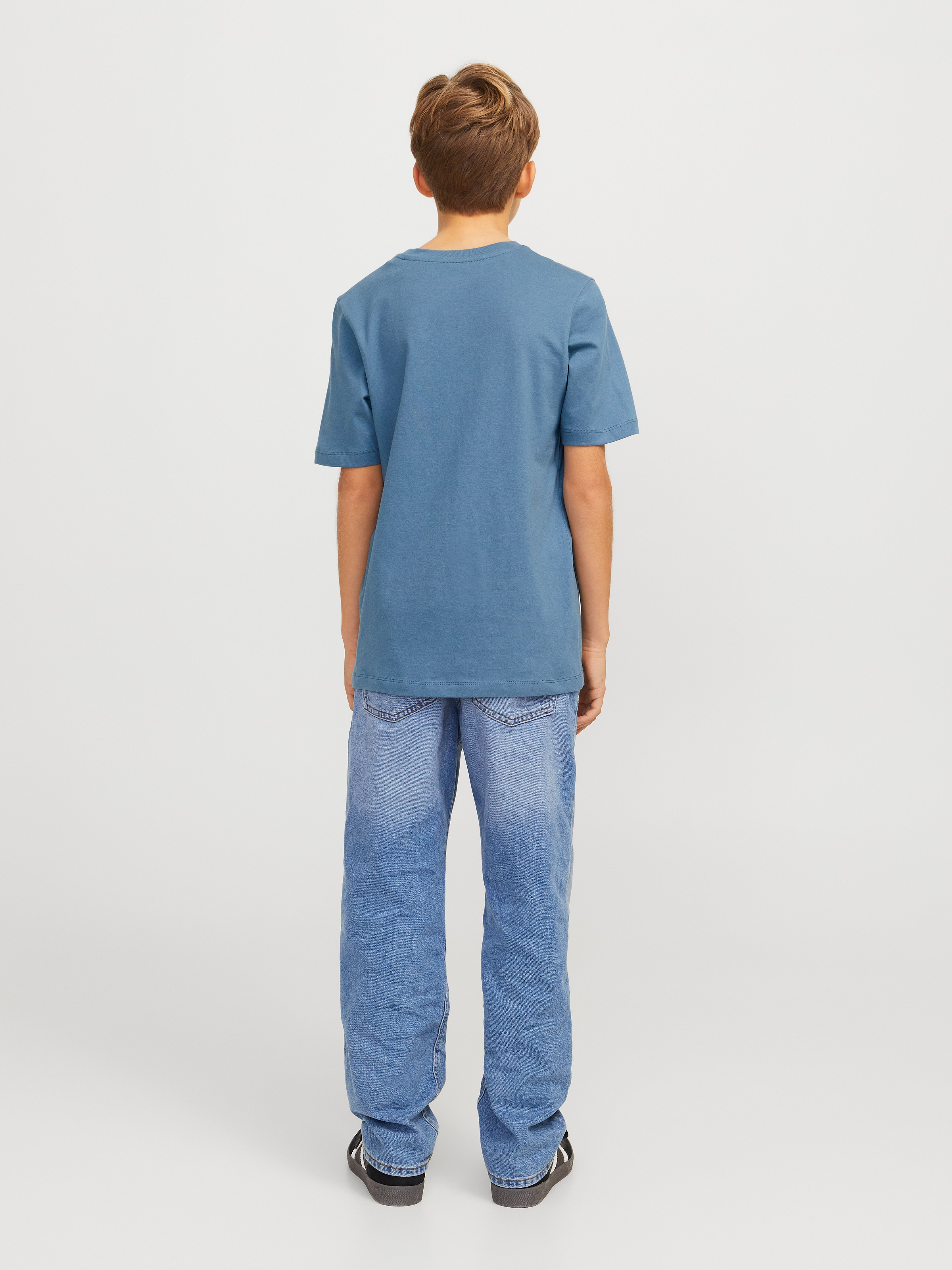 Jack & Jones Junior Rundhalsshirt »JJELOGO TEE SS O-NECK 2 COL S NOOS JNR«
