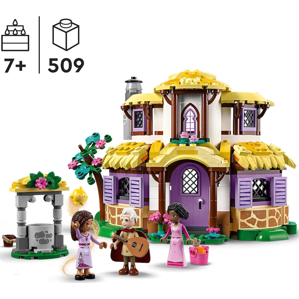 LEGO® Konstruktionsspielsteine »Ashas Häuschen (43231), LEGO® Disney«, (509 St.)