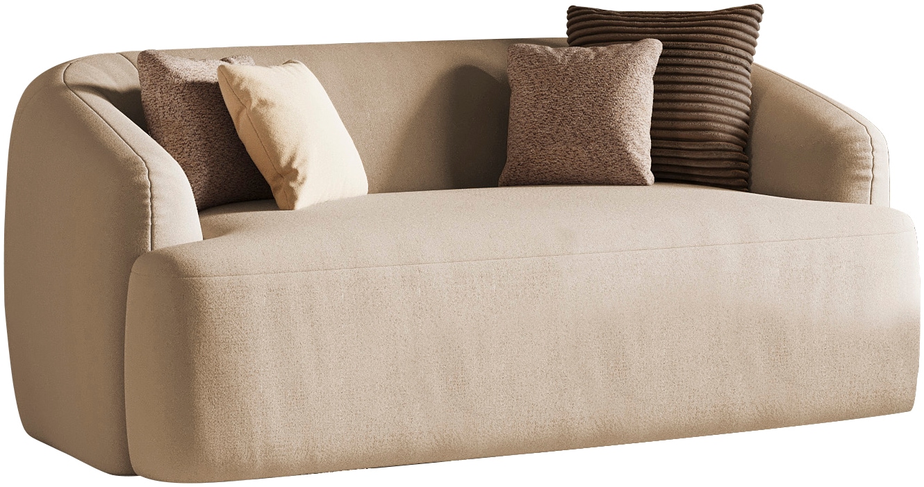 Home affaire 2-Sitzer »Nergal, Einzelsofa, organisches Design, Brite 177cm« Modernes Design, schlichte Optik, stilvoller Blickfang im Wohnzimmer