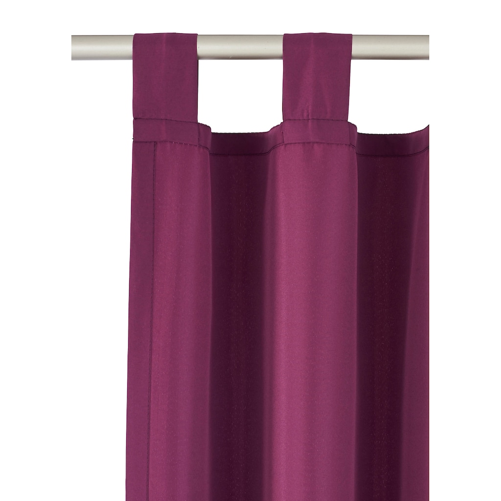 my home Vorhang »Raja«, (2 St.), 2er-Set, einfarbig, modern, pflegeleichte Mikrofaser-Qualität