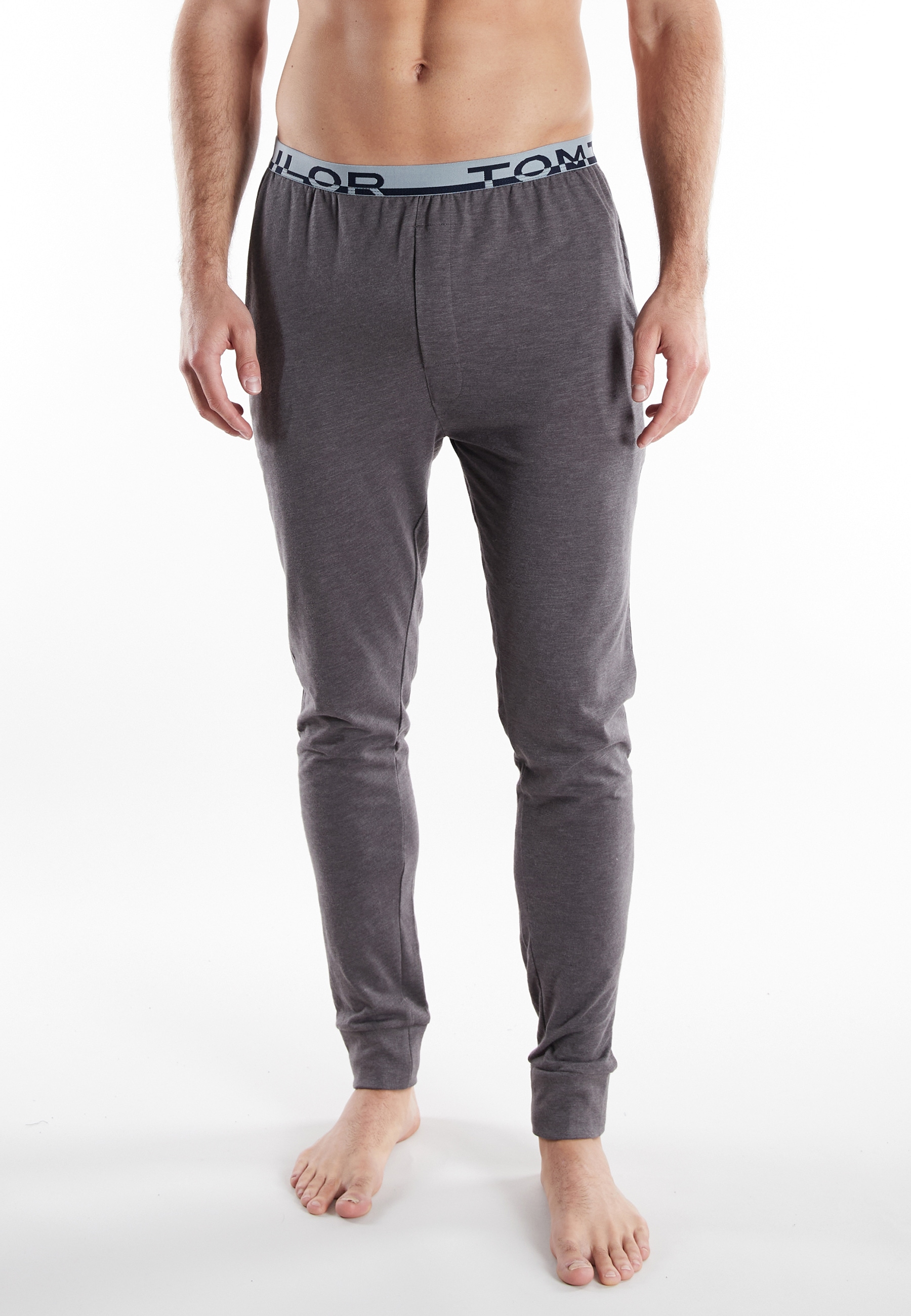 TOM TAILOR Pyjamahose »Brügge«  Logobund, schmaler Fit, Seitentaschen, atmungsaktiv, Baumwollmix