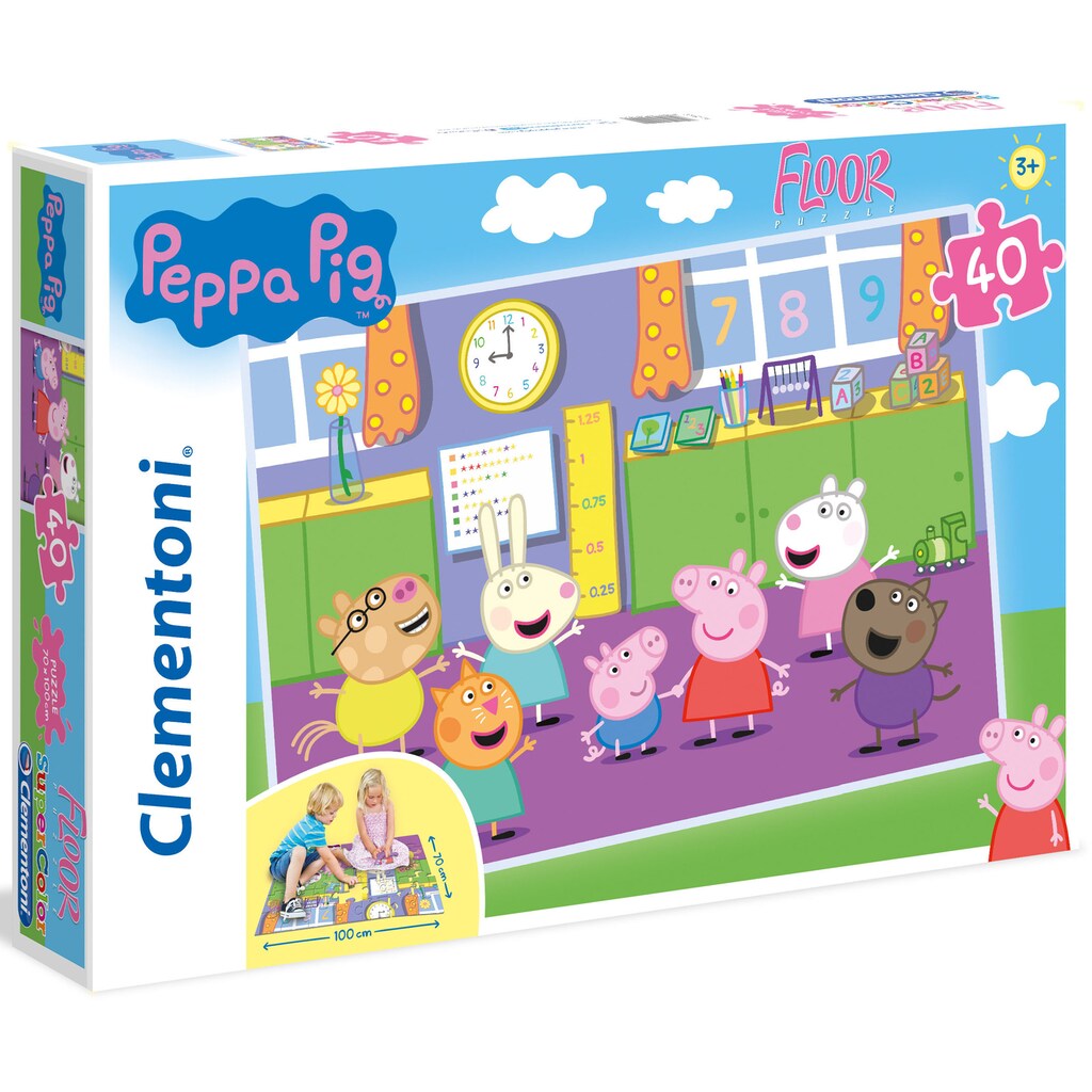 Clementoni® Puzzle »Peppa Pig Bodenpuzzle«, Made in Europe