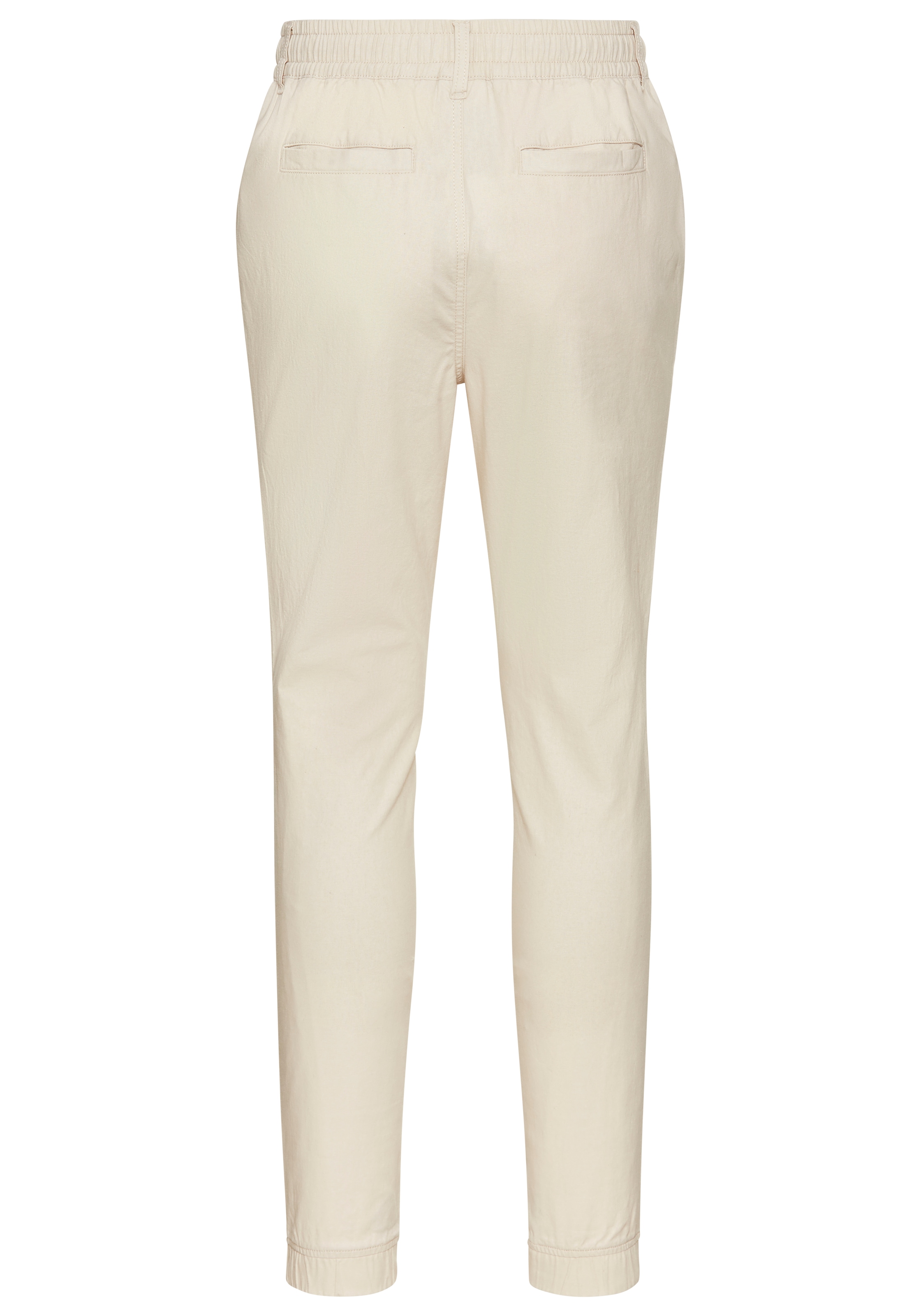 DELMAO Leinenhose, Leinenhose mit Kordelzug