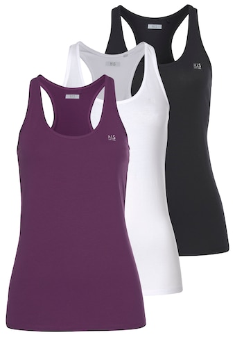 Tanktop, (Packung, 3er-Pack)