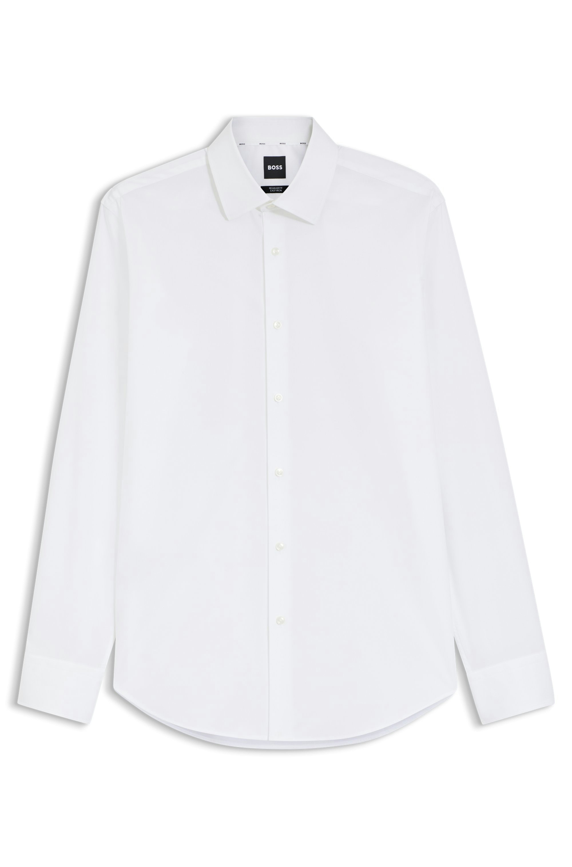 BOSS Businesshemd Kentkragen, Regular Fit, bügelleichte Qualität