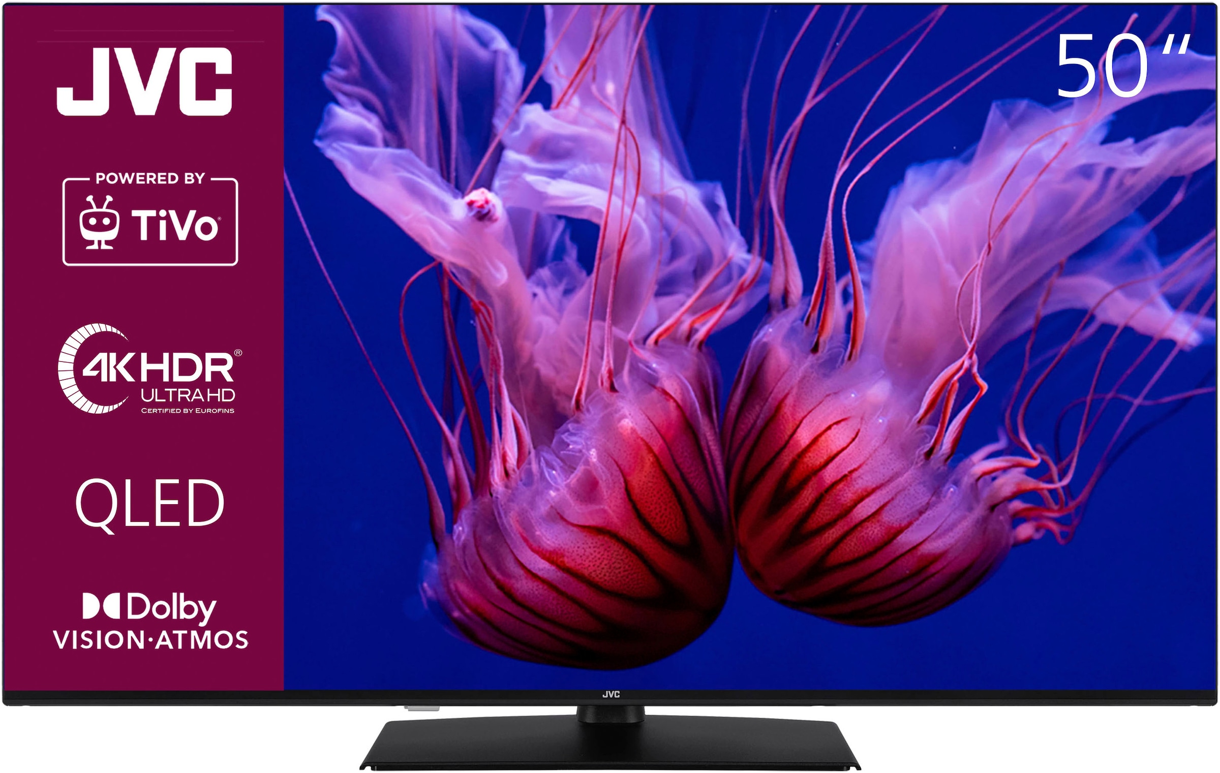 JVC QLED-Fernseher, 126 cm/50 Zoll, 4K Ultra HD, Smart-TV