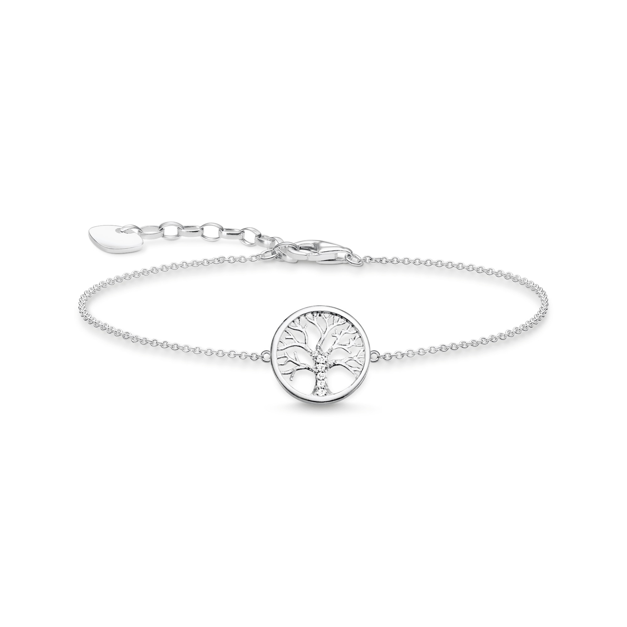 THOMAS SABO Armband »Tree of Love silber/Lebensbaum, A1828-051-14-L19V« mit Zirkonia (synth.)