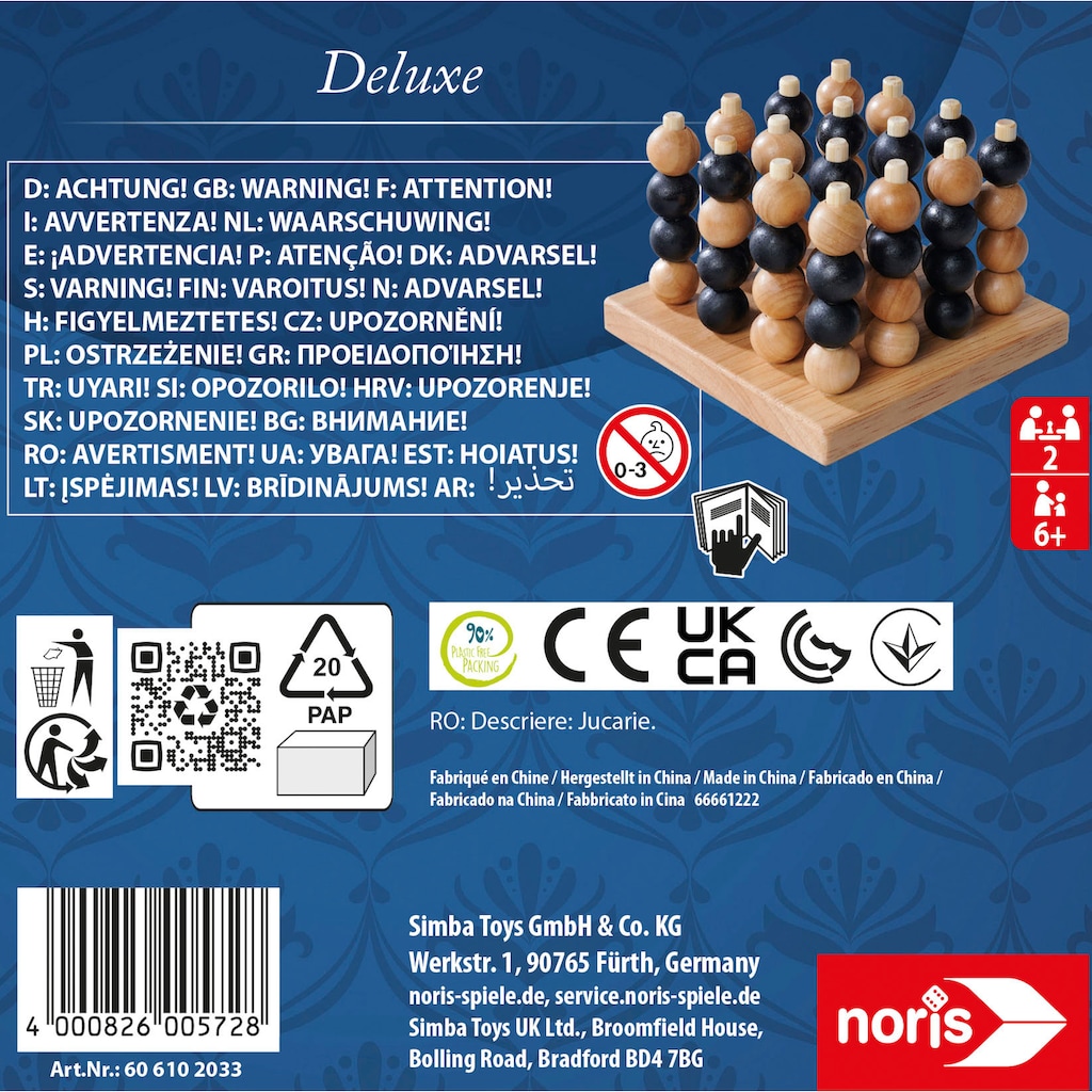 Noris Spiel »Deluxe 4er Reihe 3D«