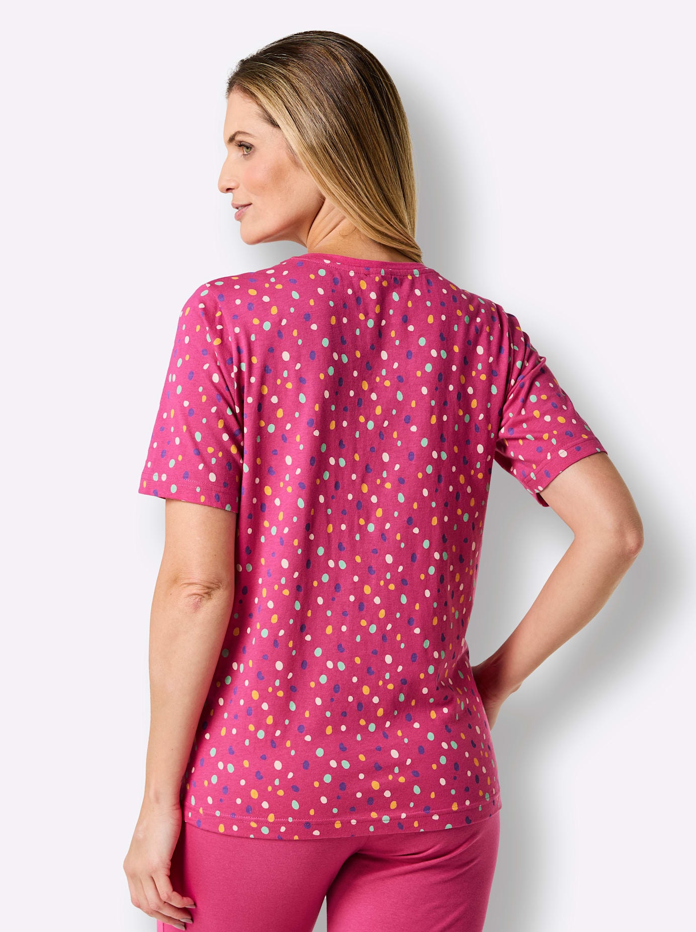 wäschepur Kurzarmshirt »Schlafanzug-Shirt«, (1 tlg.)