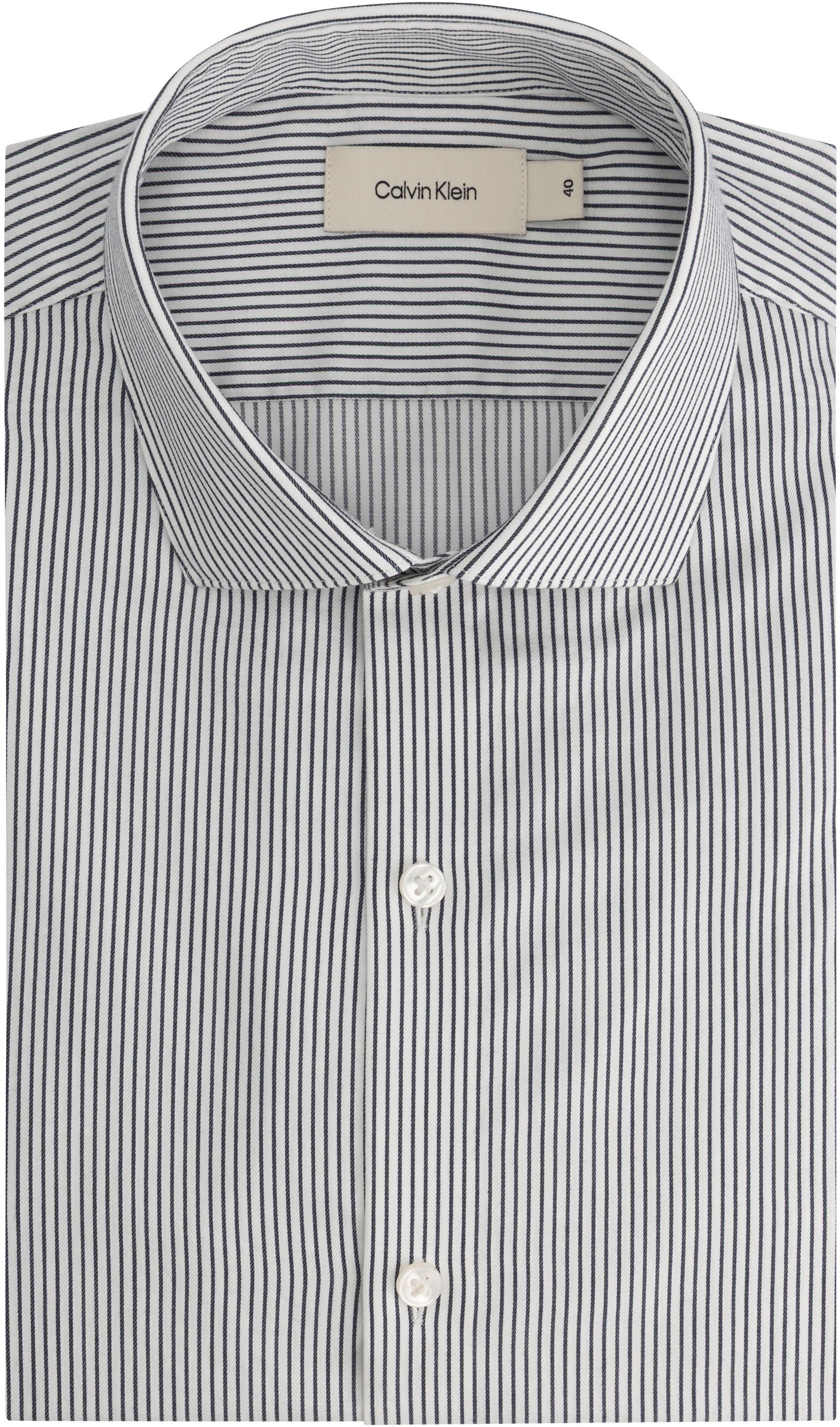 Calvin Klein Businesshemd »SLIM SFT WSHD STR STP« Slim fit mit Knopfleiste