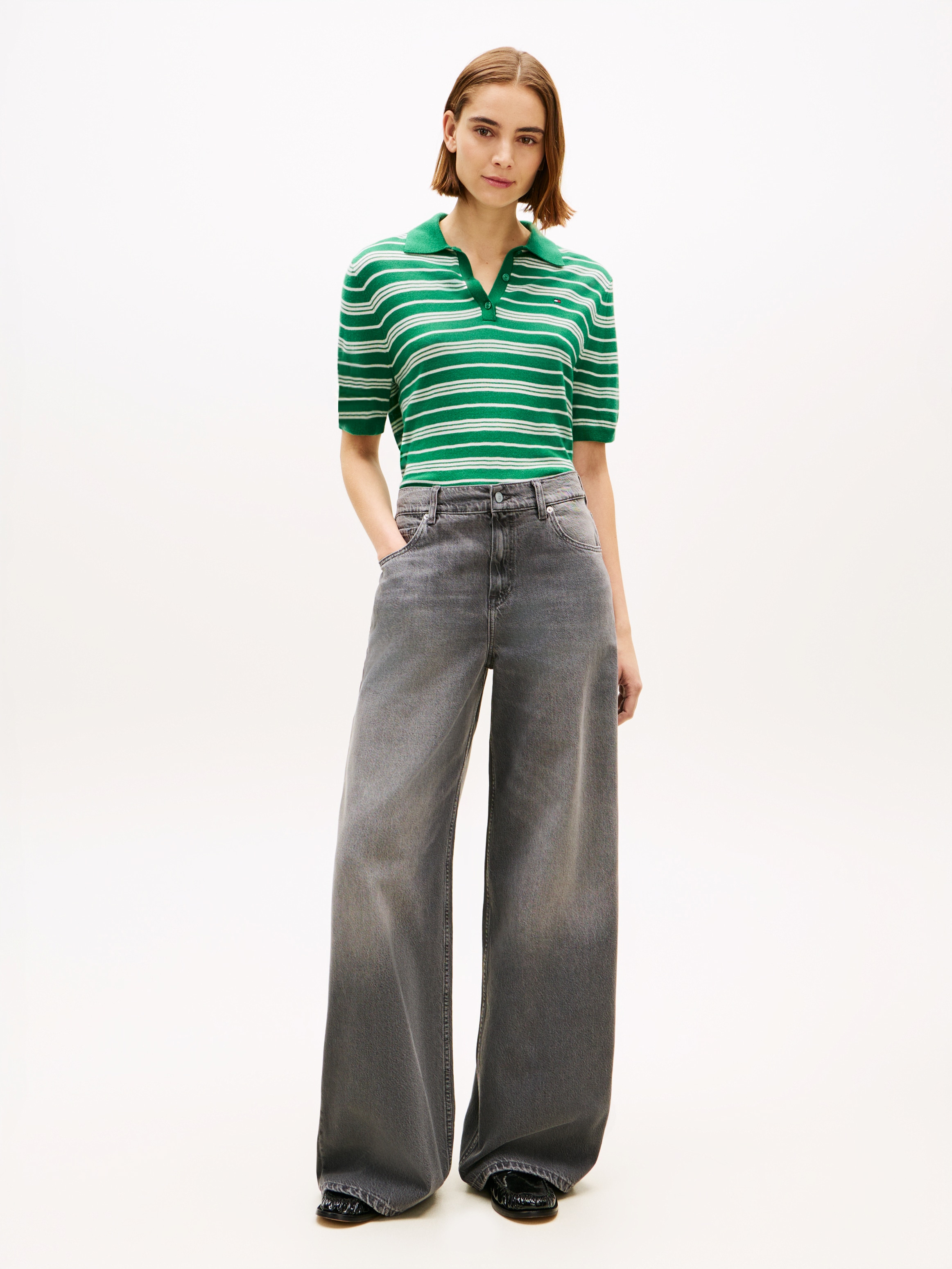 Tommy Hilfiger High-waist-Jeans »DNM 70's WIDE LEG HW«