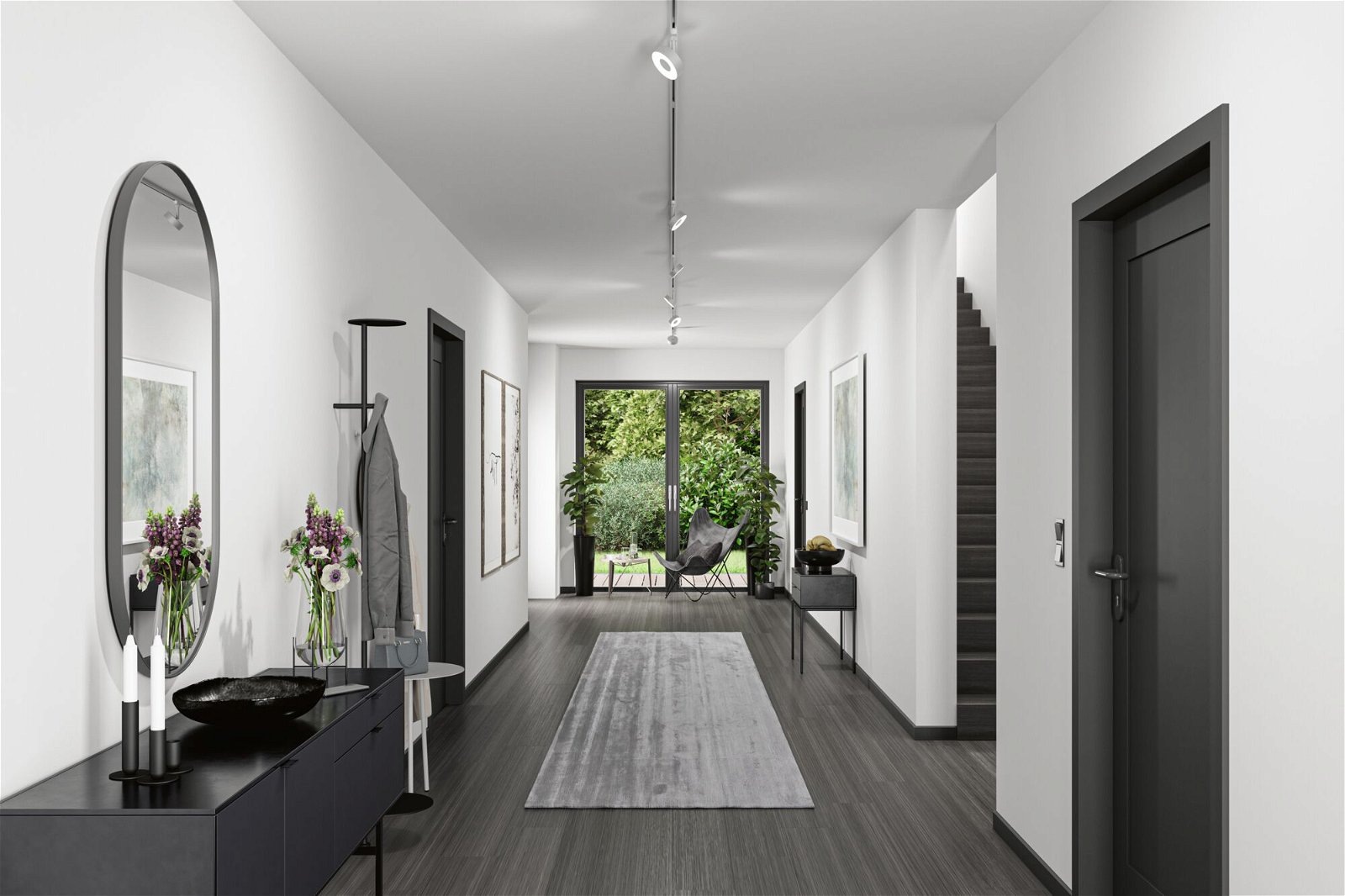 Paulmann Schienensystem-Leuchten »URail Schienenspot Circle Einzelspot 160lm 5W 4000K 230V Chrom matt«, dimmbar