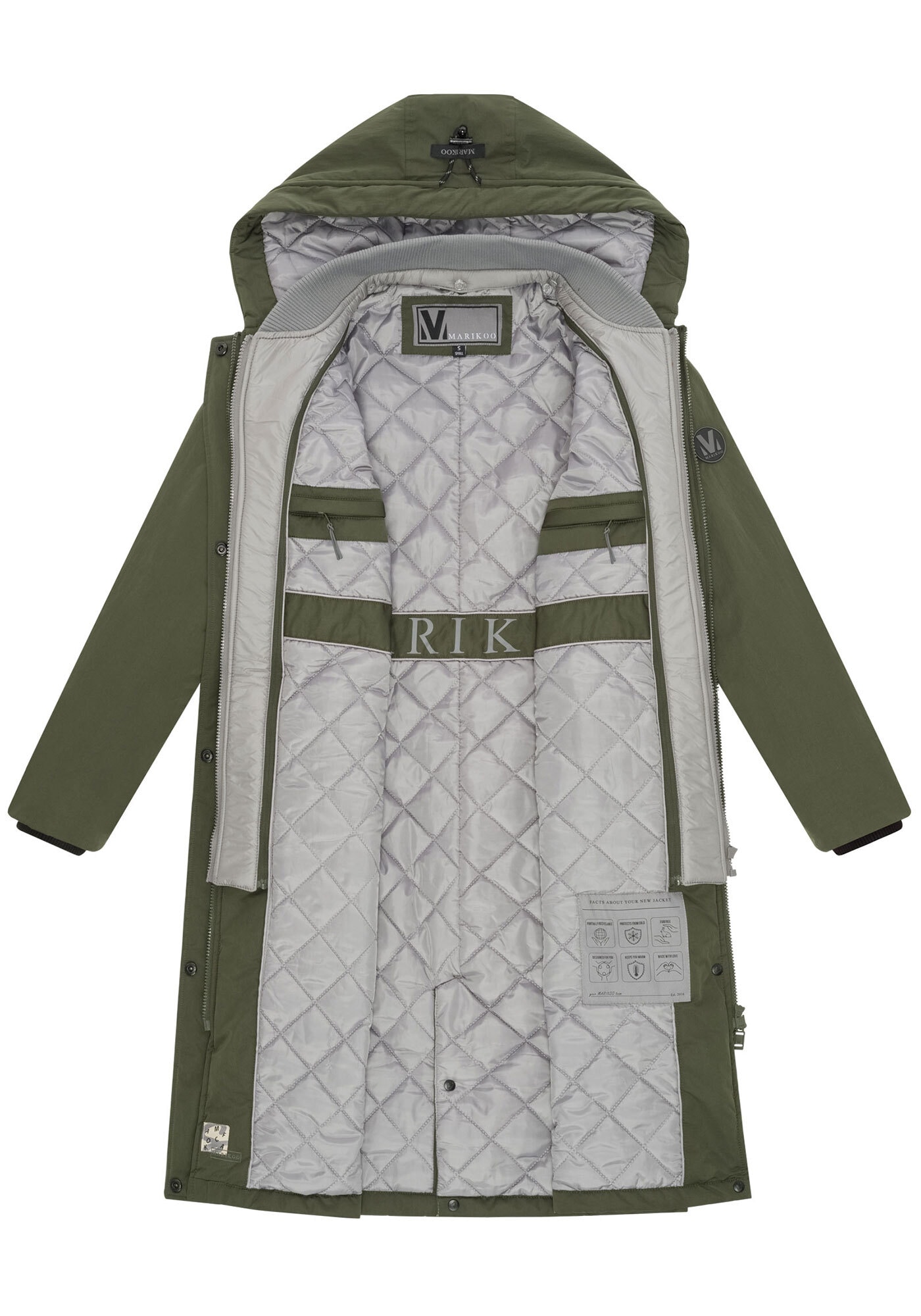 Marikoo Winterjacke »Marikoo Ledalaa Damen Winterjacke N035«