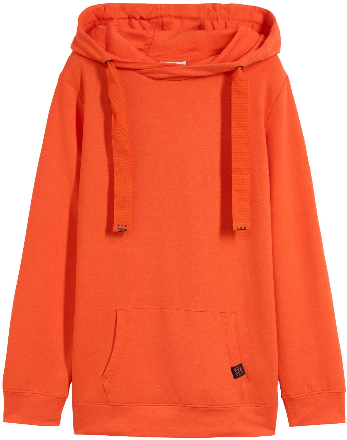 bonprix Kapuzensweatshirt , bequeme Passform, bedrucktes Bindeband, mit Kängurutasche
