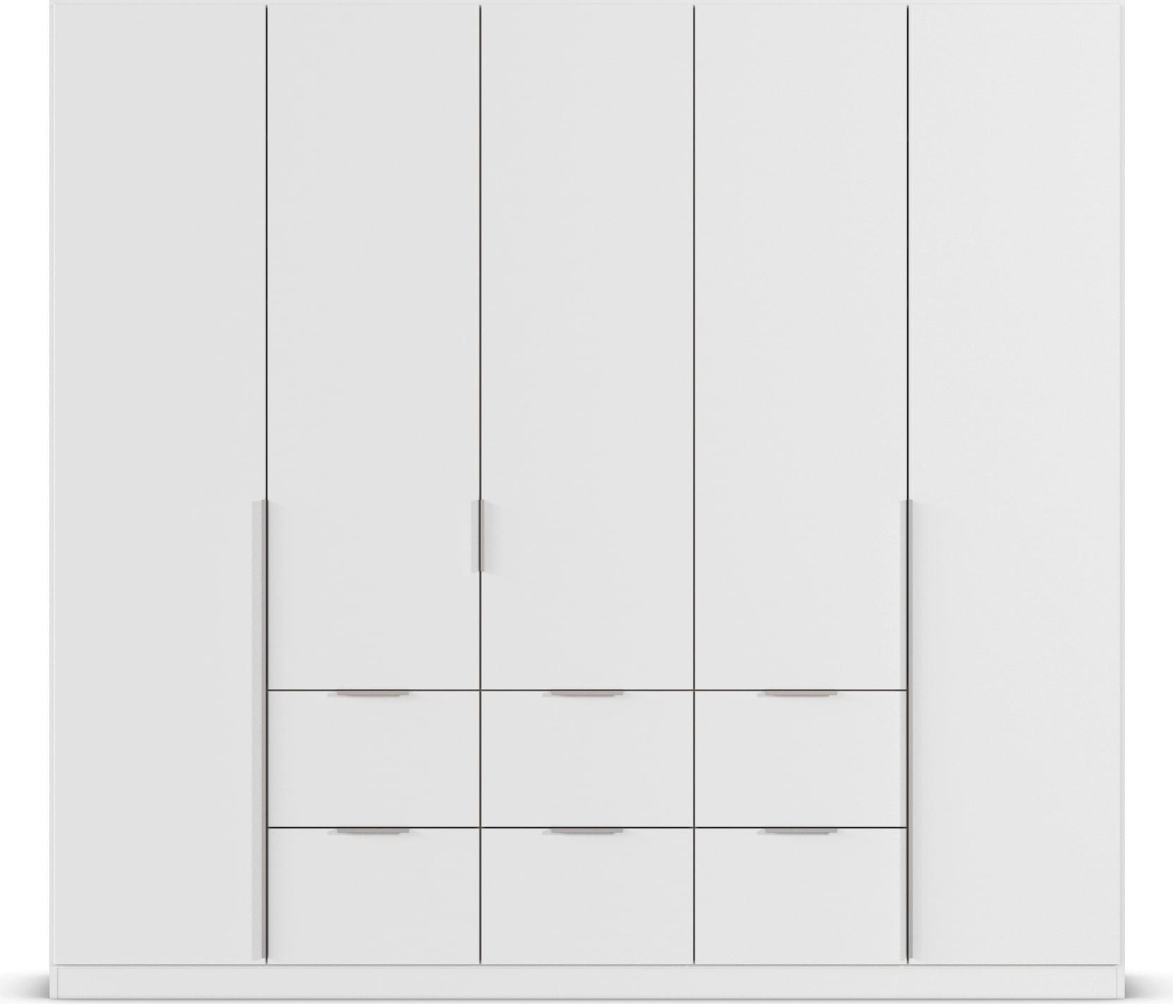 rauch Drehtürenschrank »Kleiderschrank Schrank Garderobe AGORDO mit Dekor- oder Hochglanzfront«, (in zwei Griff-Farben, Breiten 91-360 cm), mit Außenschubkästen, in 7 Breiten und 2 Höhen MADE IN GERMANY